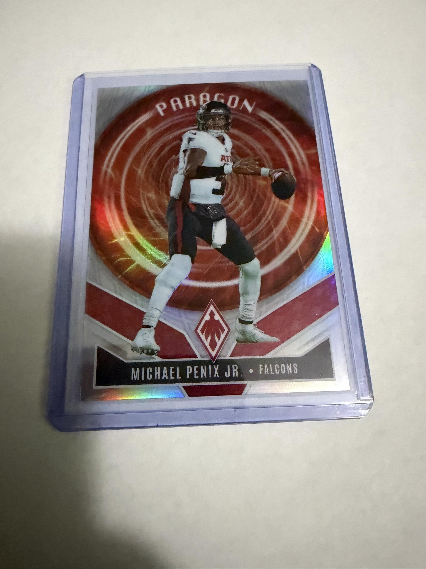 2025 Panini Phoenix Michael Penix Jr. Paragon No. 17 Falcons SP