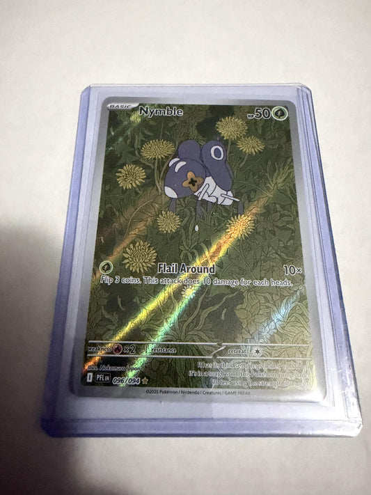 2025 Pokemon Nymble 096/094 Illustration Rare Phantasmal Flames PFL Holo
