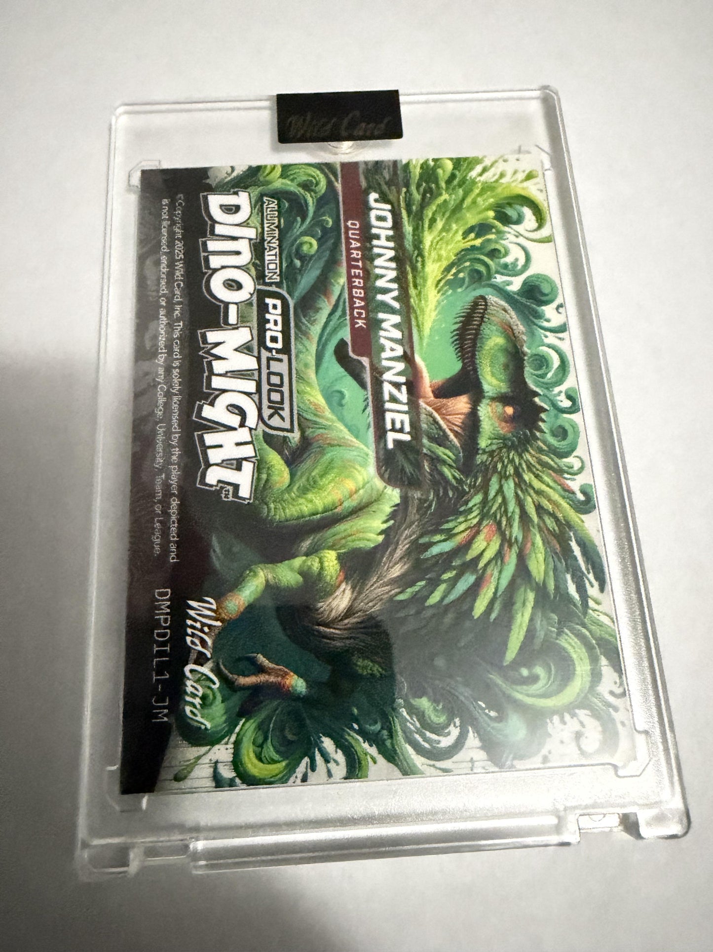 2025 Wild Card Dino-Might Johnny Manziel /10 Pro-Look Lime Green SP