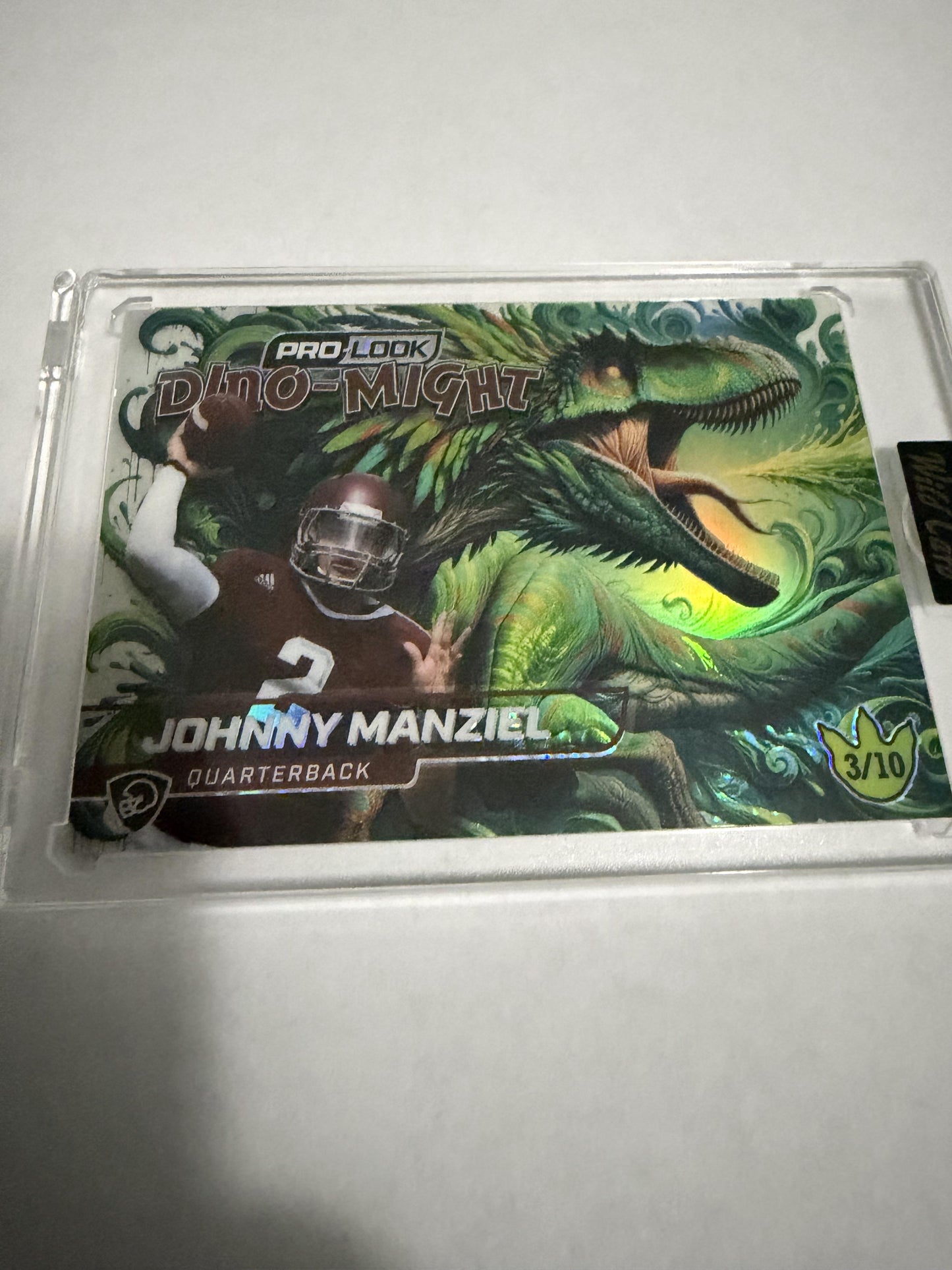 2025 Wild Card Dino-Might Johnny Manziel /10 Pro-Look Lime Green SP