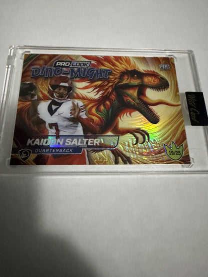 2025 Wild Card Dino-Might Kaidon Salter /25 Pro-Look Alumination RC