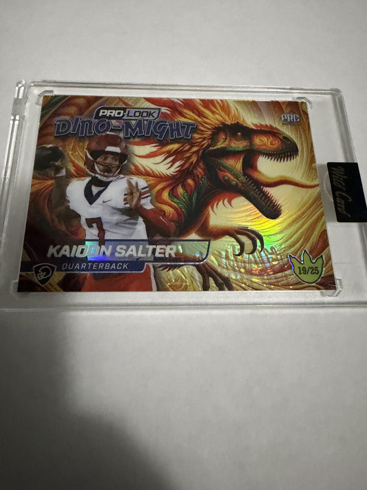 2025 Wild Card Dino-Might Kaidon Salter /25 Pro-Look Alumination RC