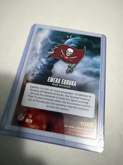 2025 Panini Absolute Emeka Egbuka By Storm RC #4 Buccaneers Rookie