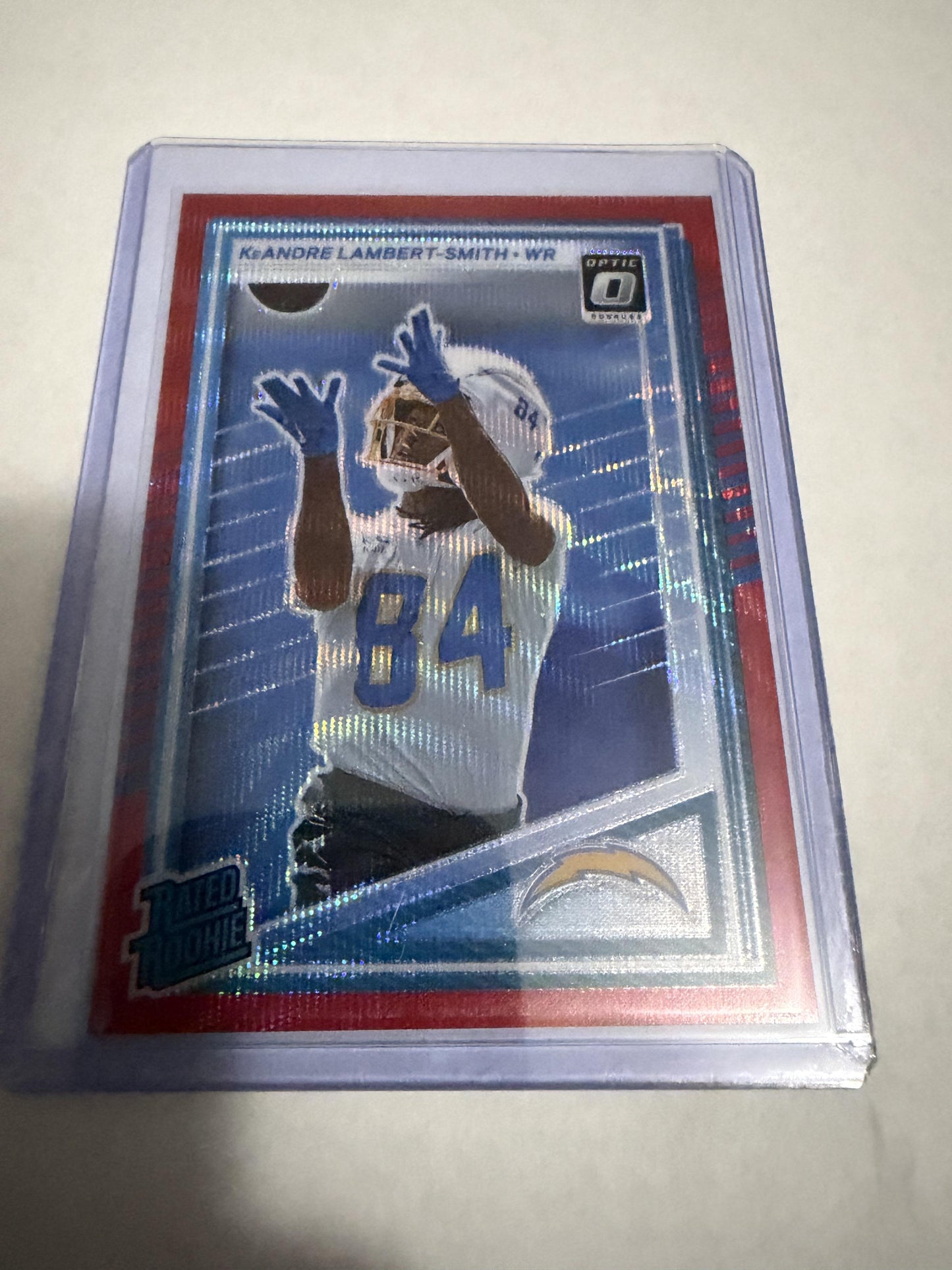 2025 Donruss Optic KeAndre Lambert-Smith #367 Rated Rookie Red Pandora Prizm RC