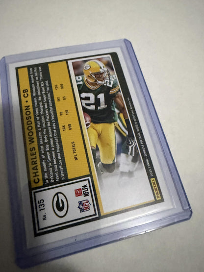 2025 Donruss Charles Woodson #135 Green Press Proof Green Bay Packers HOF