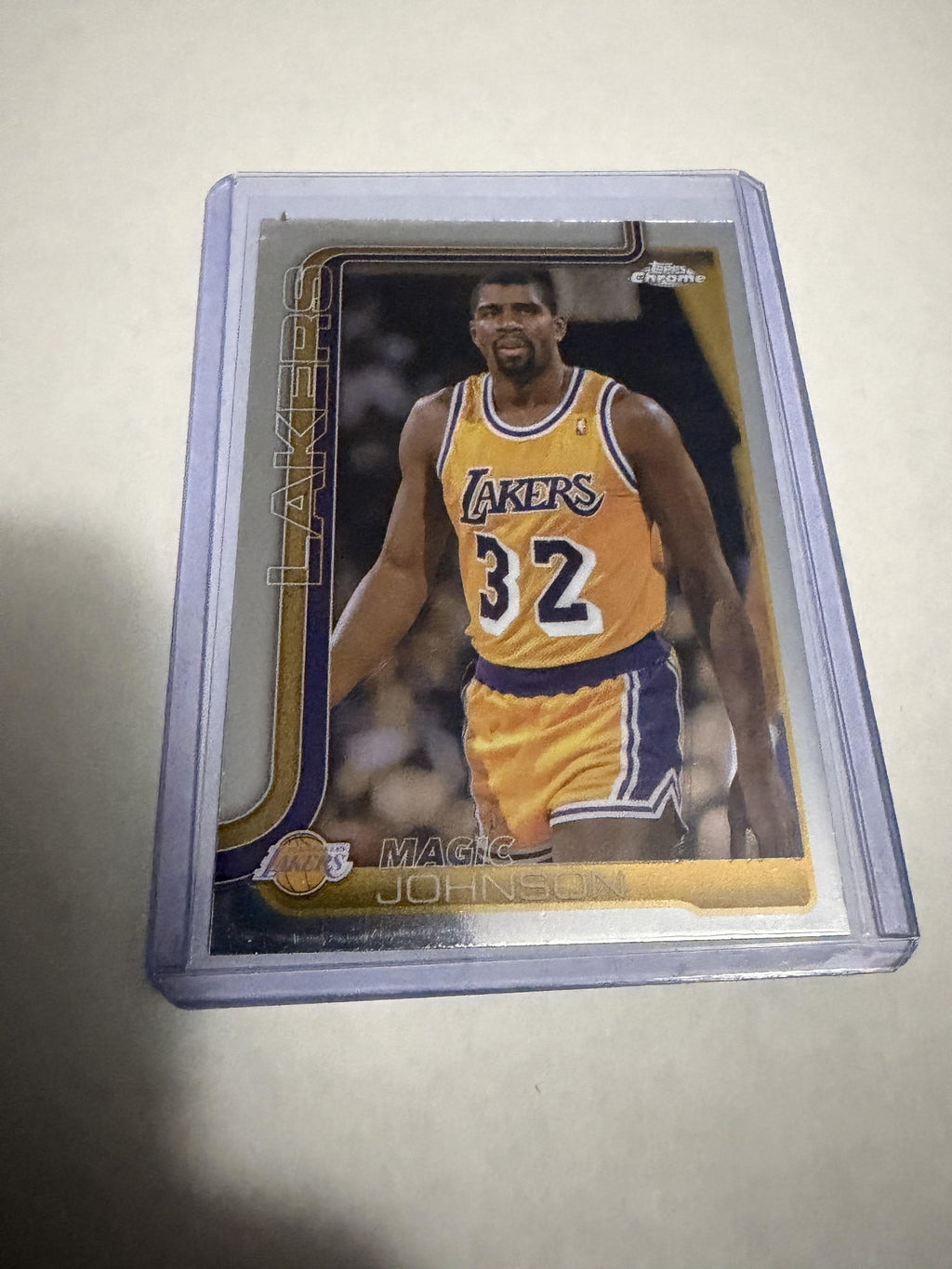 2025 Topps Chrome Magic Johnson #244 Los Angeles Lakers HOF Legend