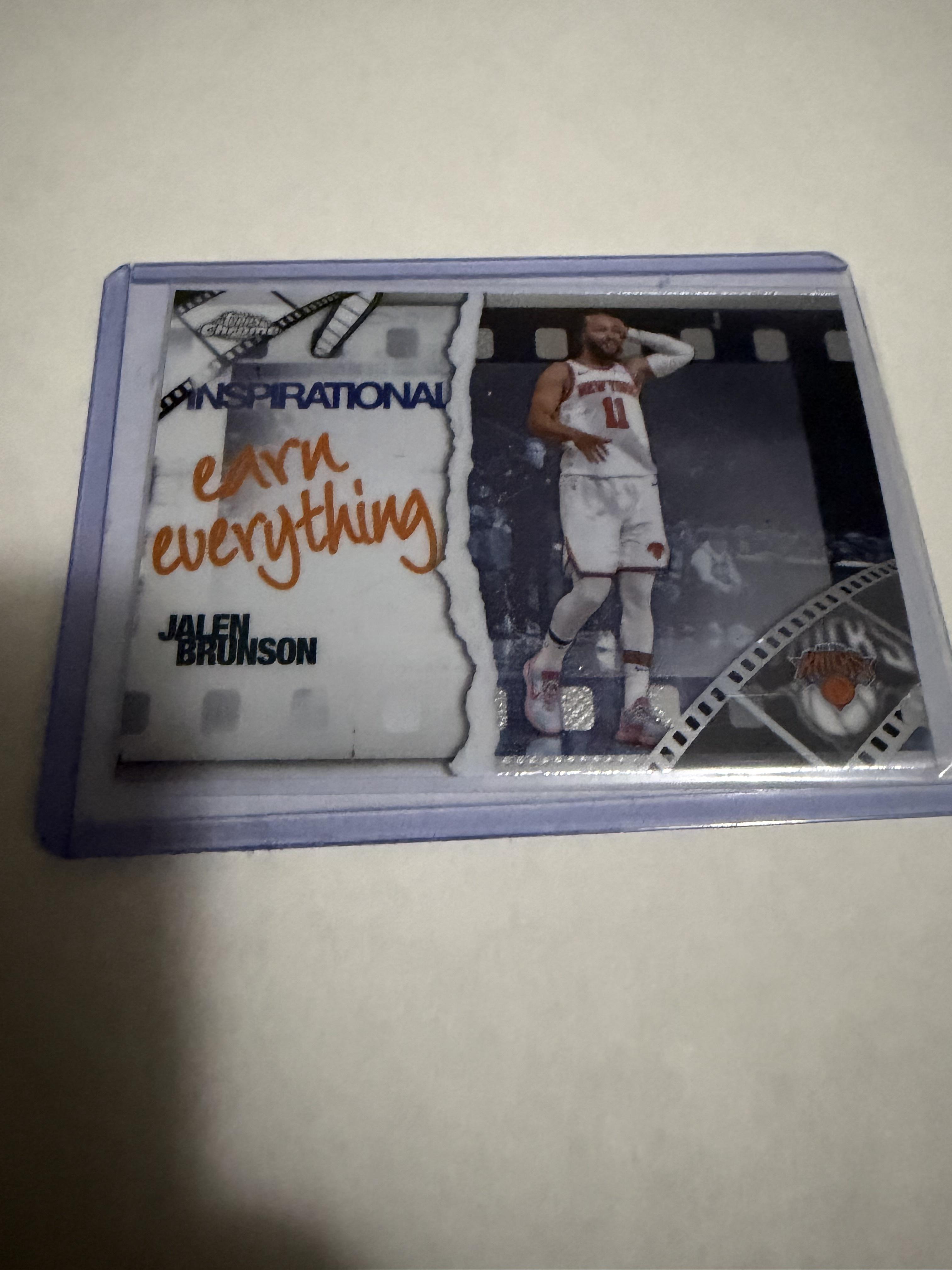 2025 Topps Chrome Jalen Brunson #IP-12 Inspirational Insert New York Knicks