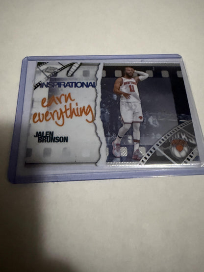 2025 Topps Chrome Jalen Brunson #IP-12 Inspirational Insert New York Knicks