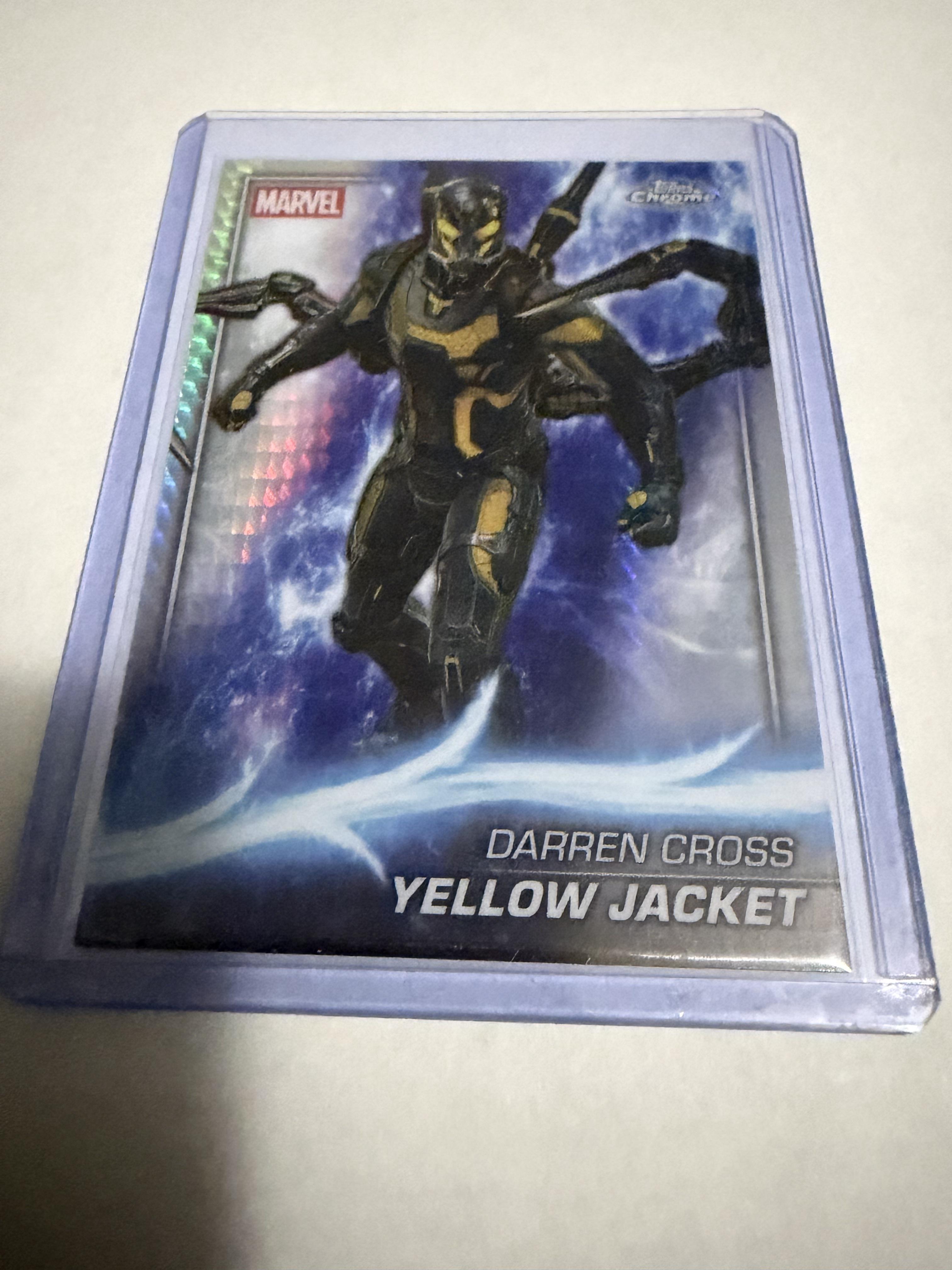 2025 Topps Chrome Marvel Studios Yellow Jacket #60 Rainbow Refractor Holo