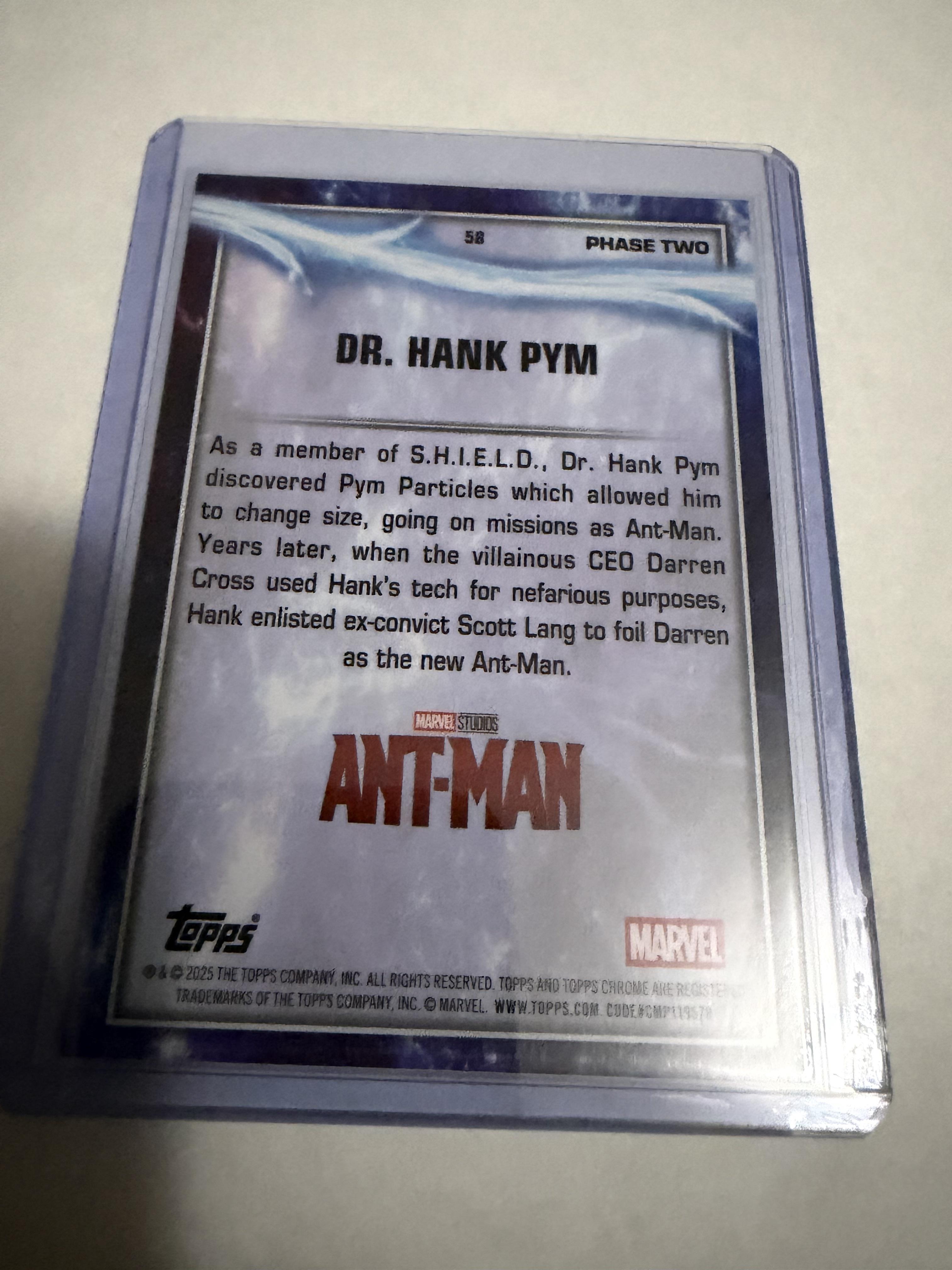 2025 Topps Chrome Marvel Studios Dr Hank Pym #58 Agatha Lava Refractor /150 MCU