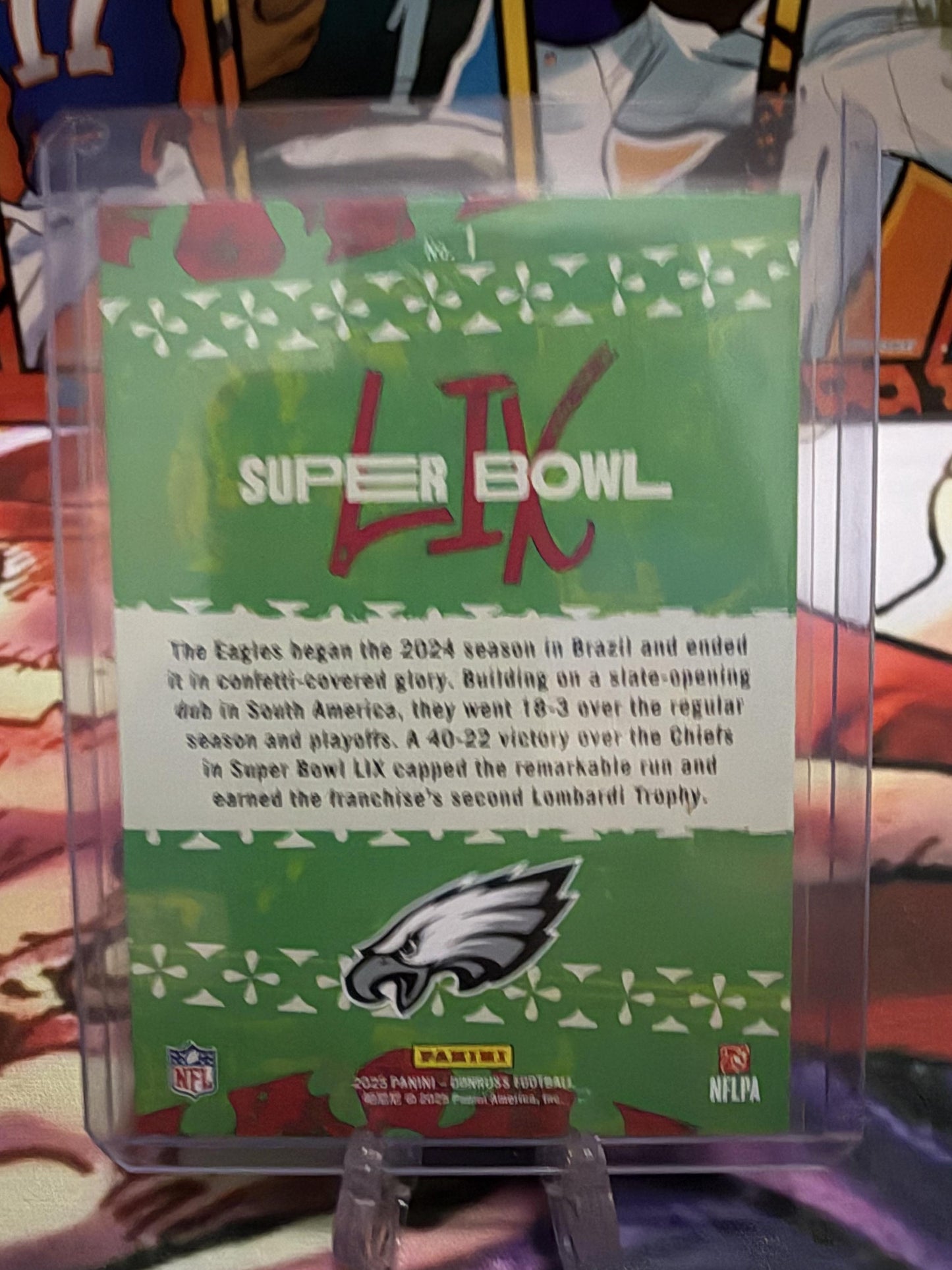 2025 Panini Donruss Philadelphia Eagles Super Bowl LIX Champions SSP #1