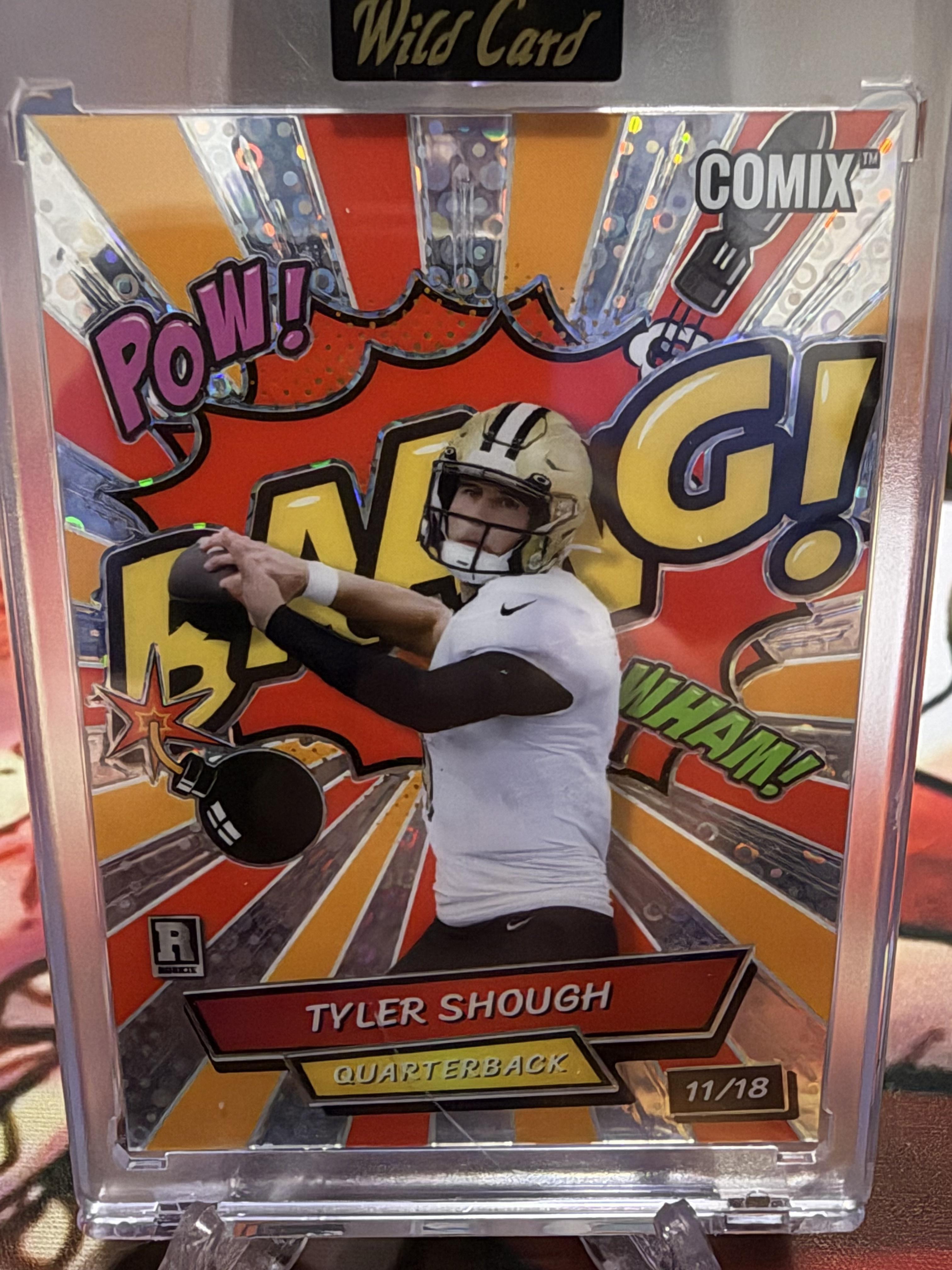 2025 Wild Card Comix Tyler Shough RC #11/18 New Orleans Saints