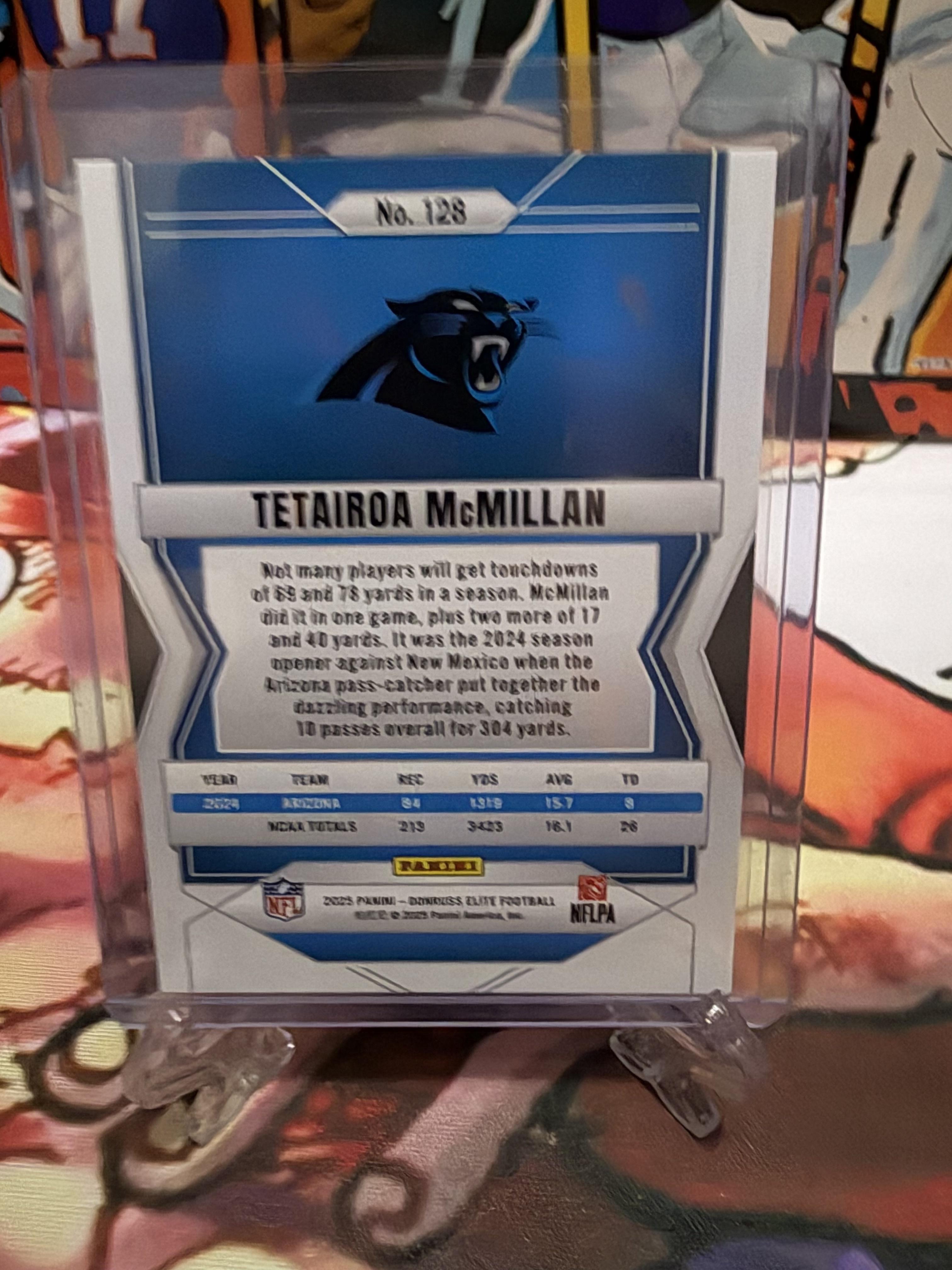 2025 Donruss Elite Tetairoa McMillan Green Status Rookie RC /999 #128