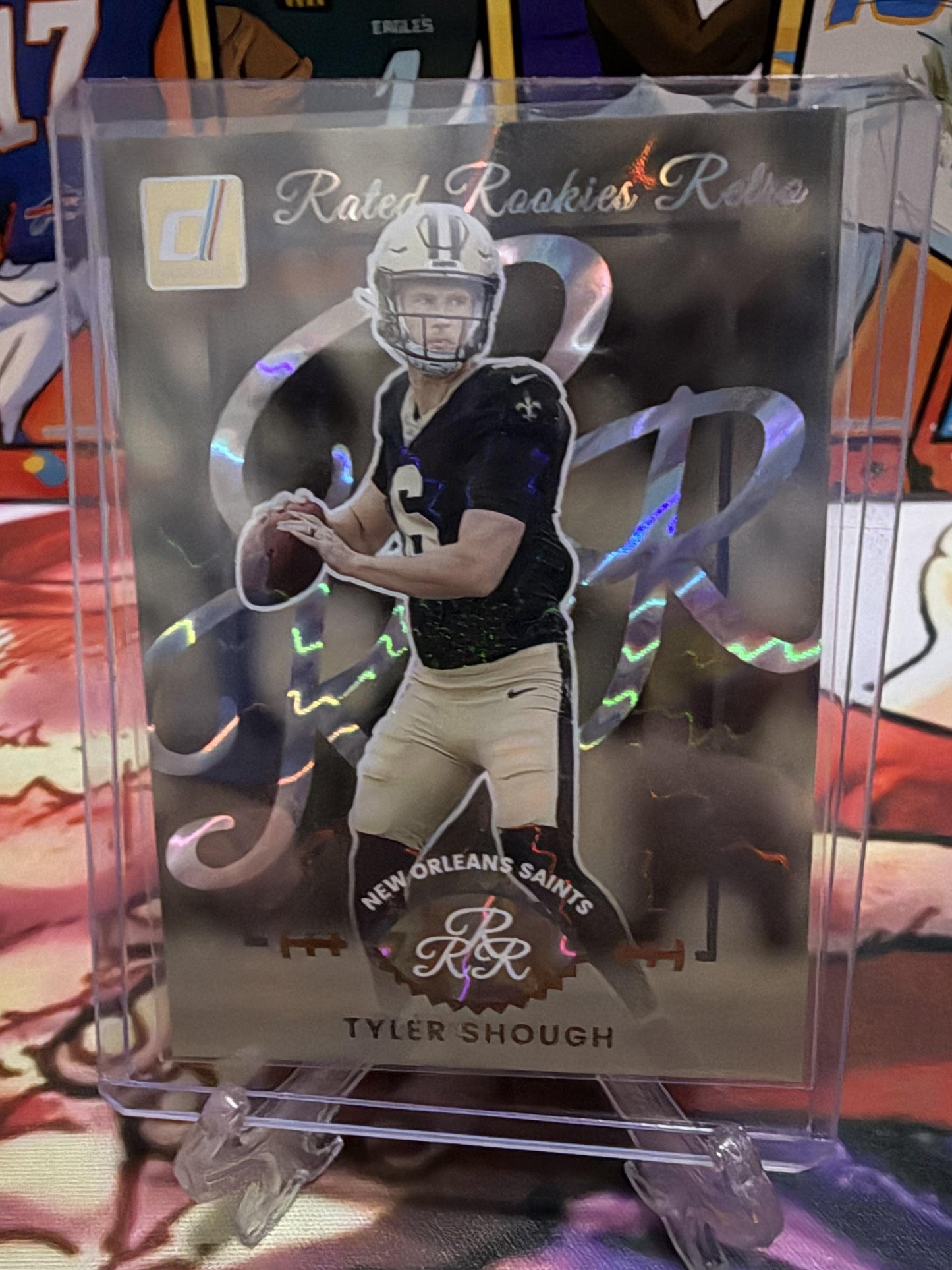 2025 Panini Donruss Tyler Shough Rated Rookie Retro #14 New Orleans Saints