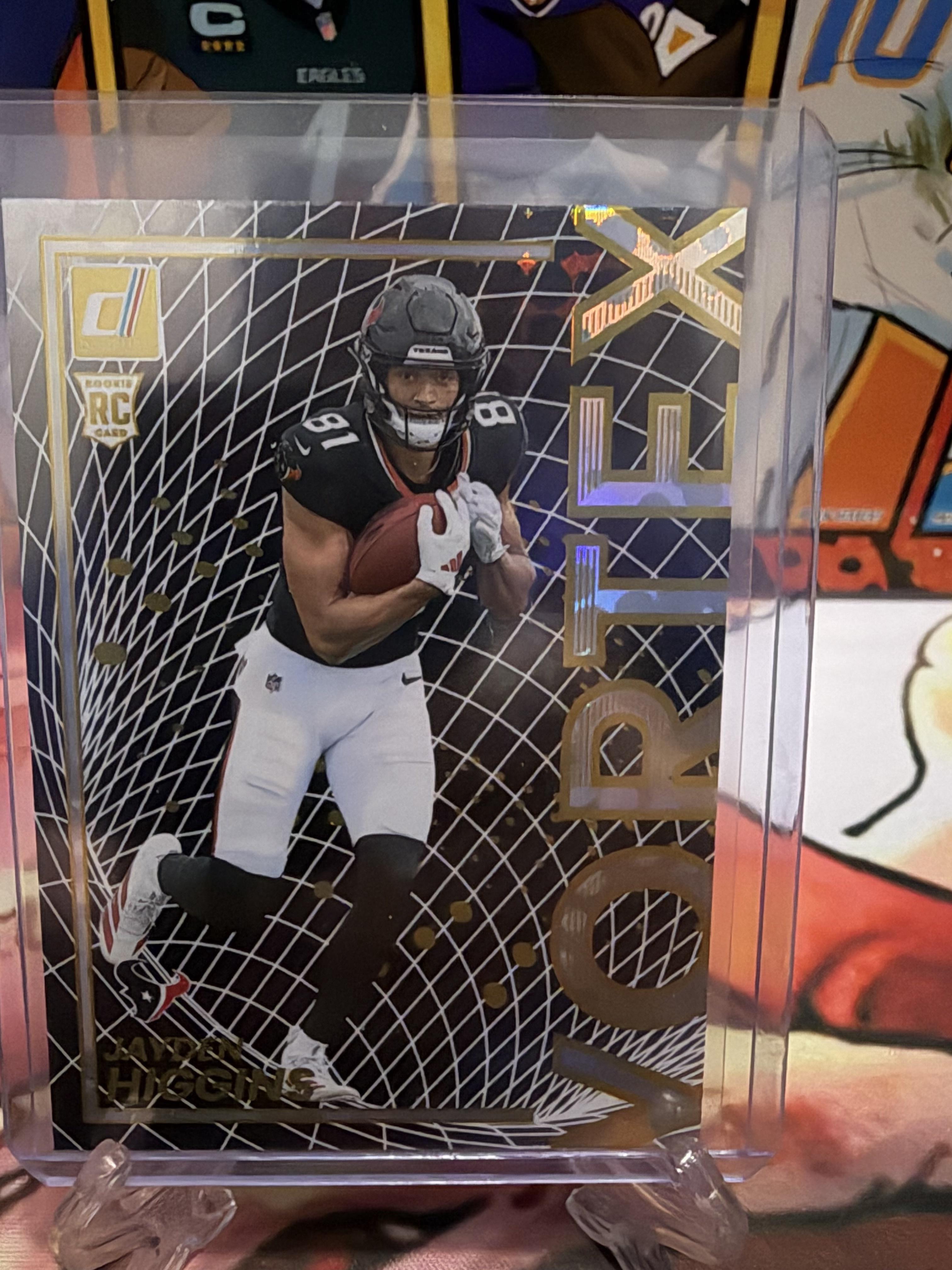 2025 Donruss Jayden Higgins VORTEX GOLD Parallel #15 Texans RC Rookie