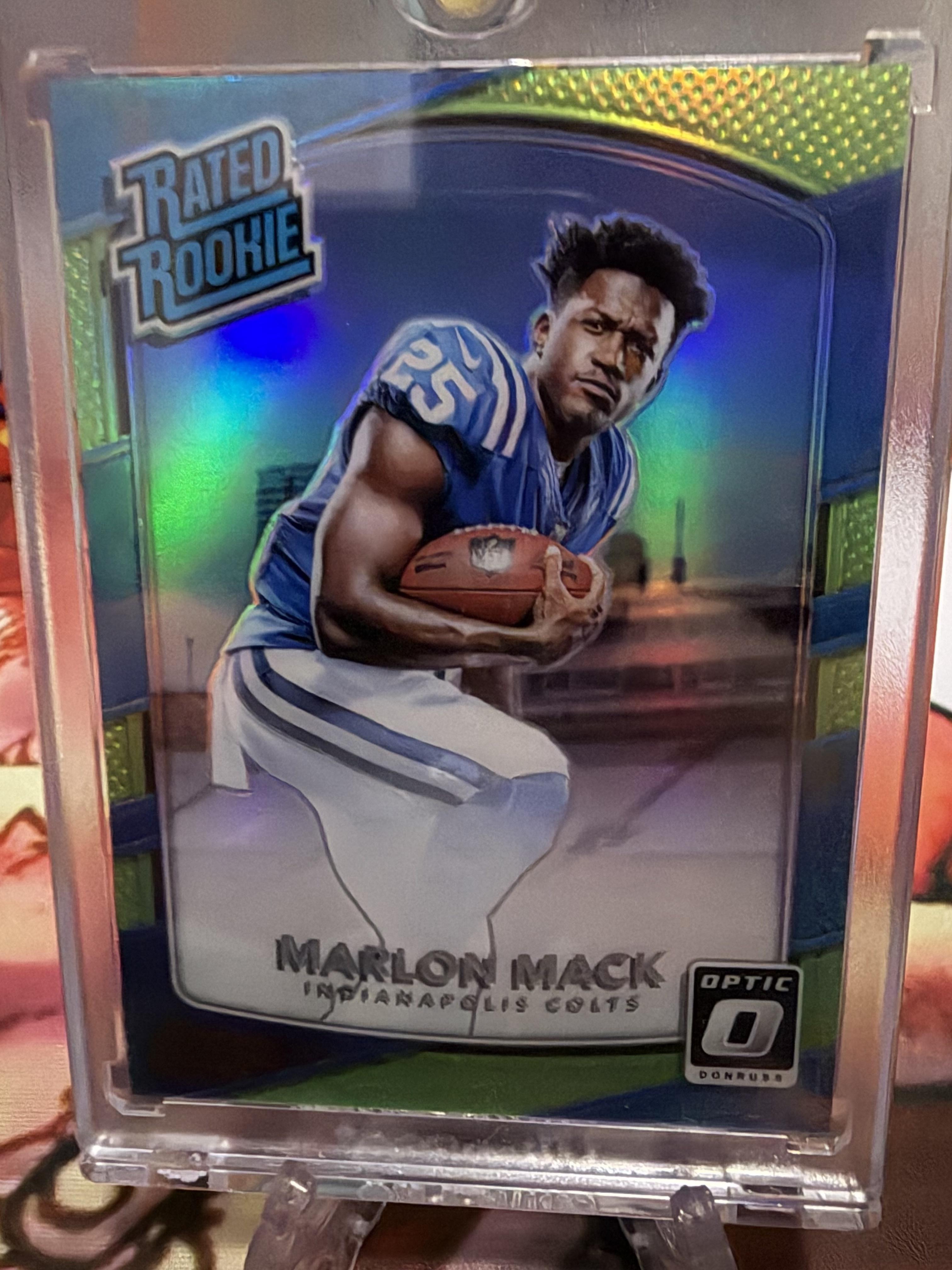 2017 Donruss Optic Marlon Mack RATED ROOKIE HOLO Prizm #152 Colts RC