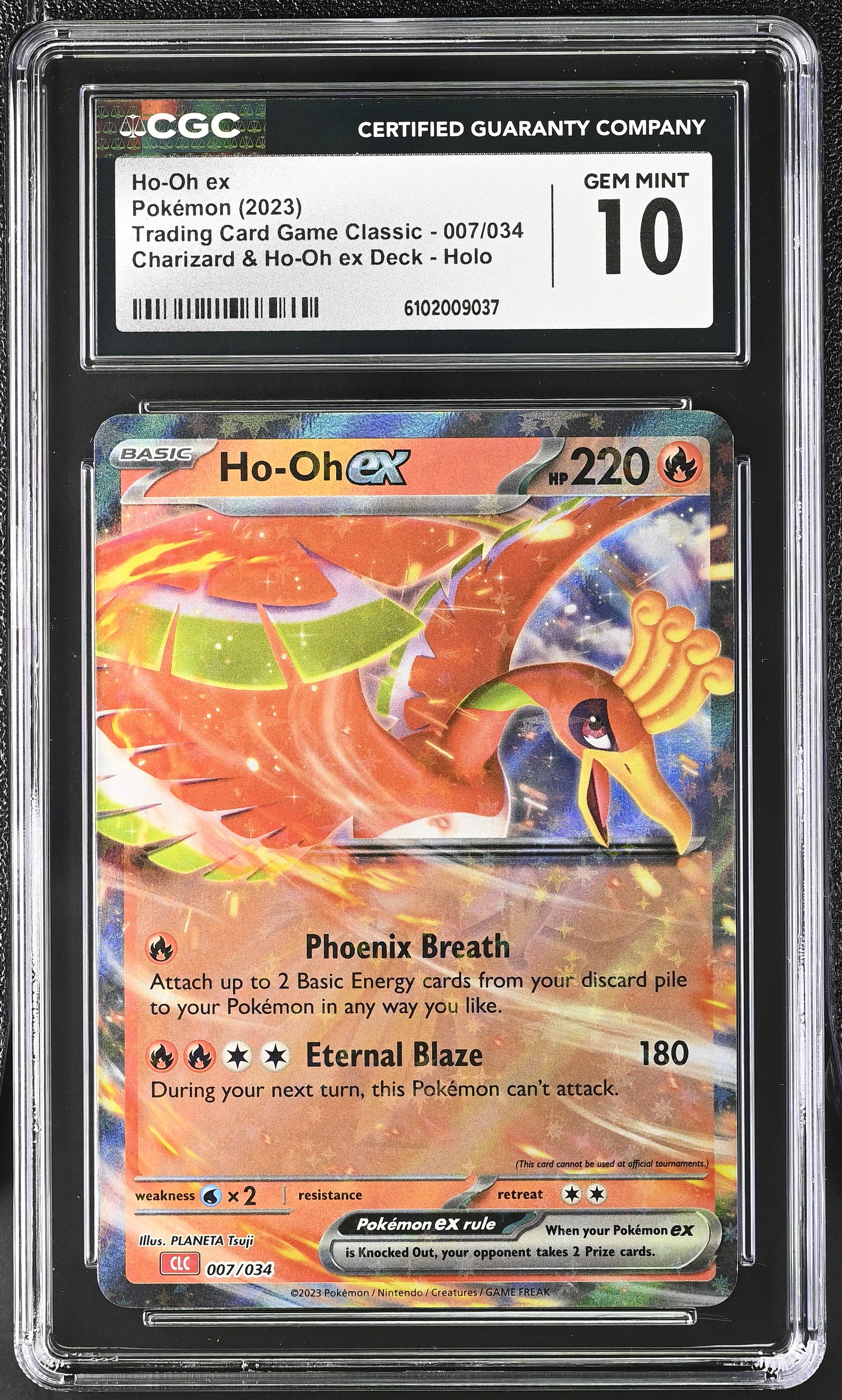 Ho-Oh ex 007/034 Pokemon Classic Charizard Ho-Oh Deck Holo CGC 10 Gem Mint
