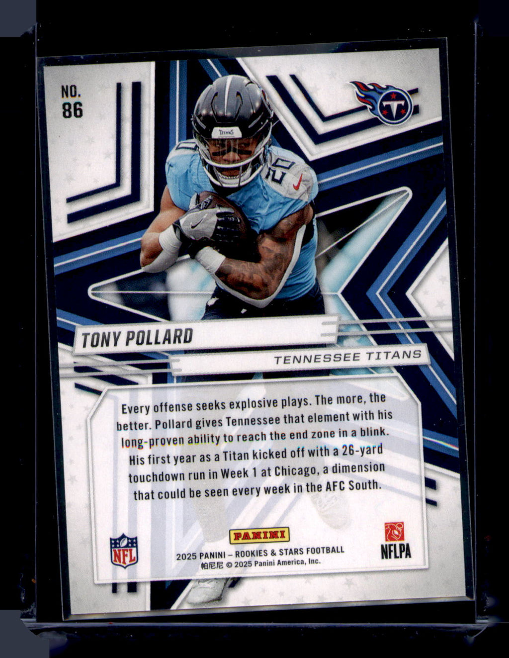 2025 Panini Rookies & Stars Tony Pollard Red Parallel #86 Tennessee Titans