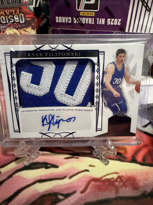 2023 Leaf Trinity Kyle Filipowski Rookie Patch Auto /40 Duke #PA-KF1