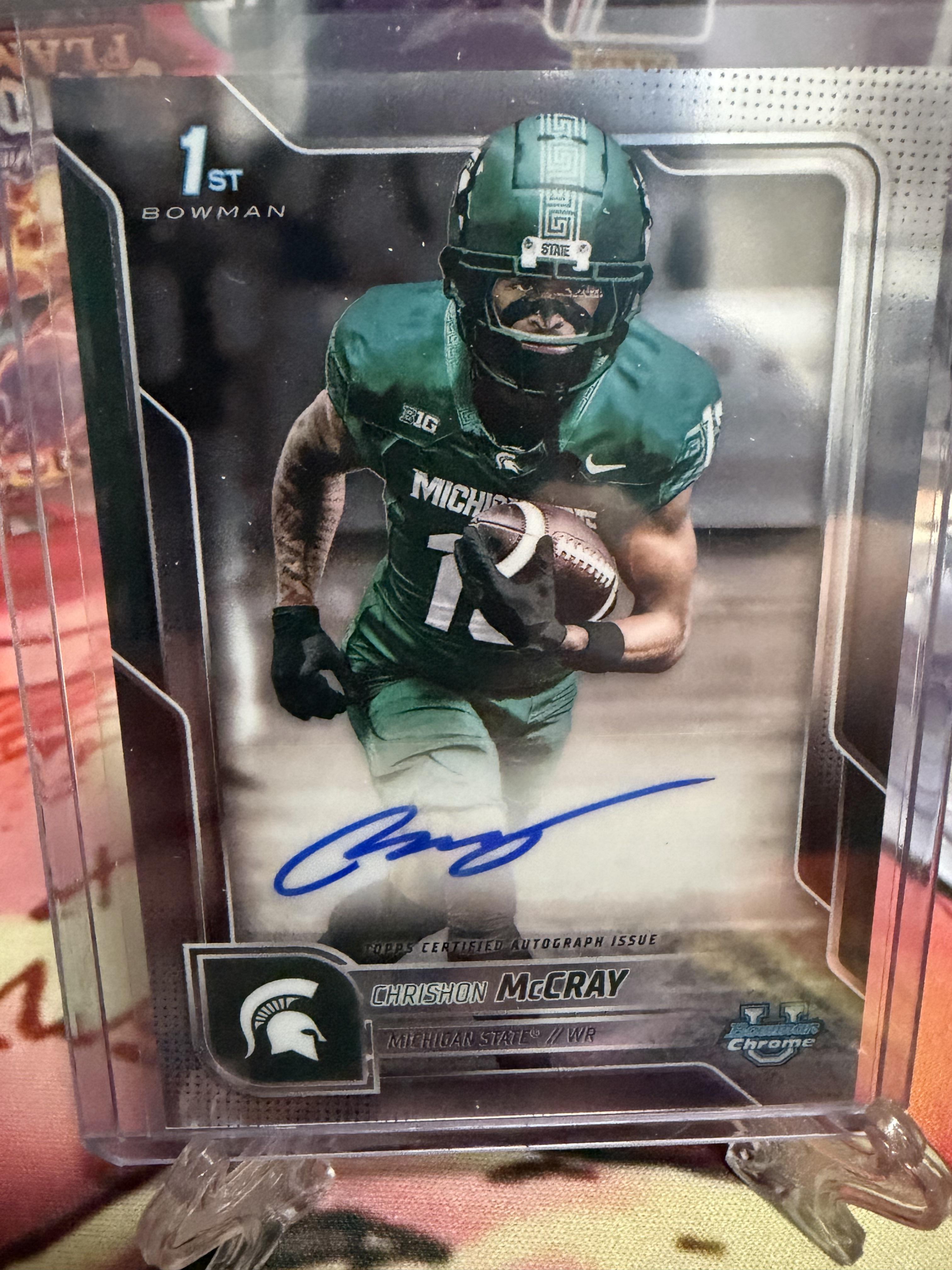 2025 Bowman Chrome University Chrishon McCray Auto #BCA-CMC
