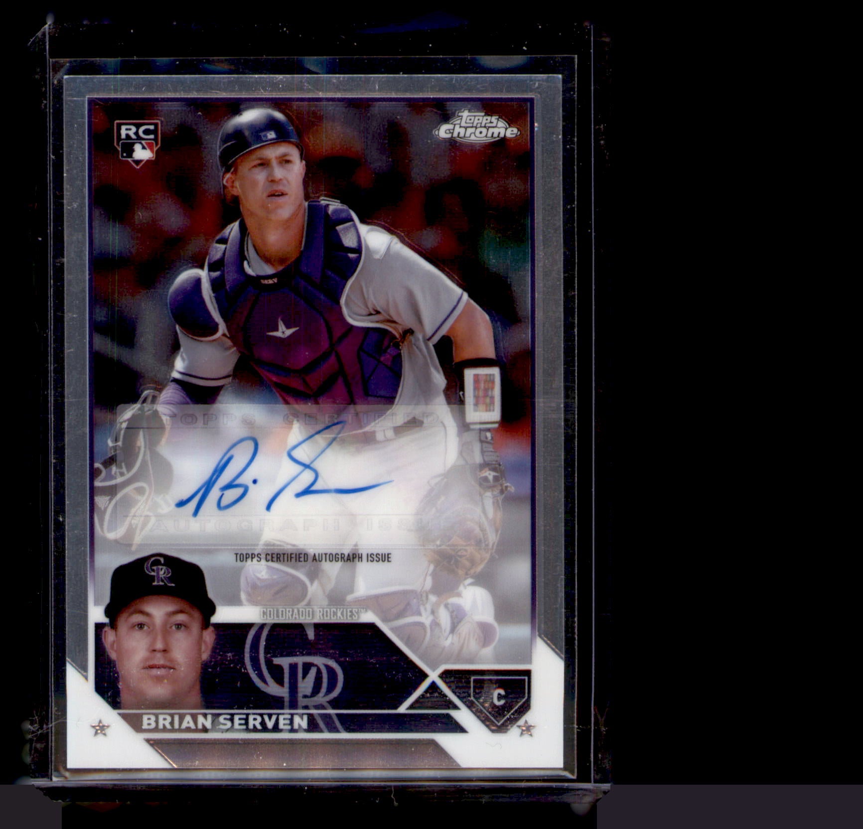2023 Topps Chrome Brian Serven Rookie Auto Autograph RC #AC-BSE Rockies
