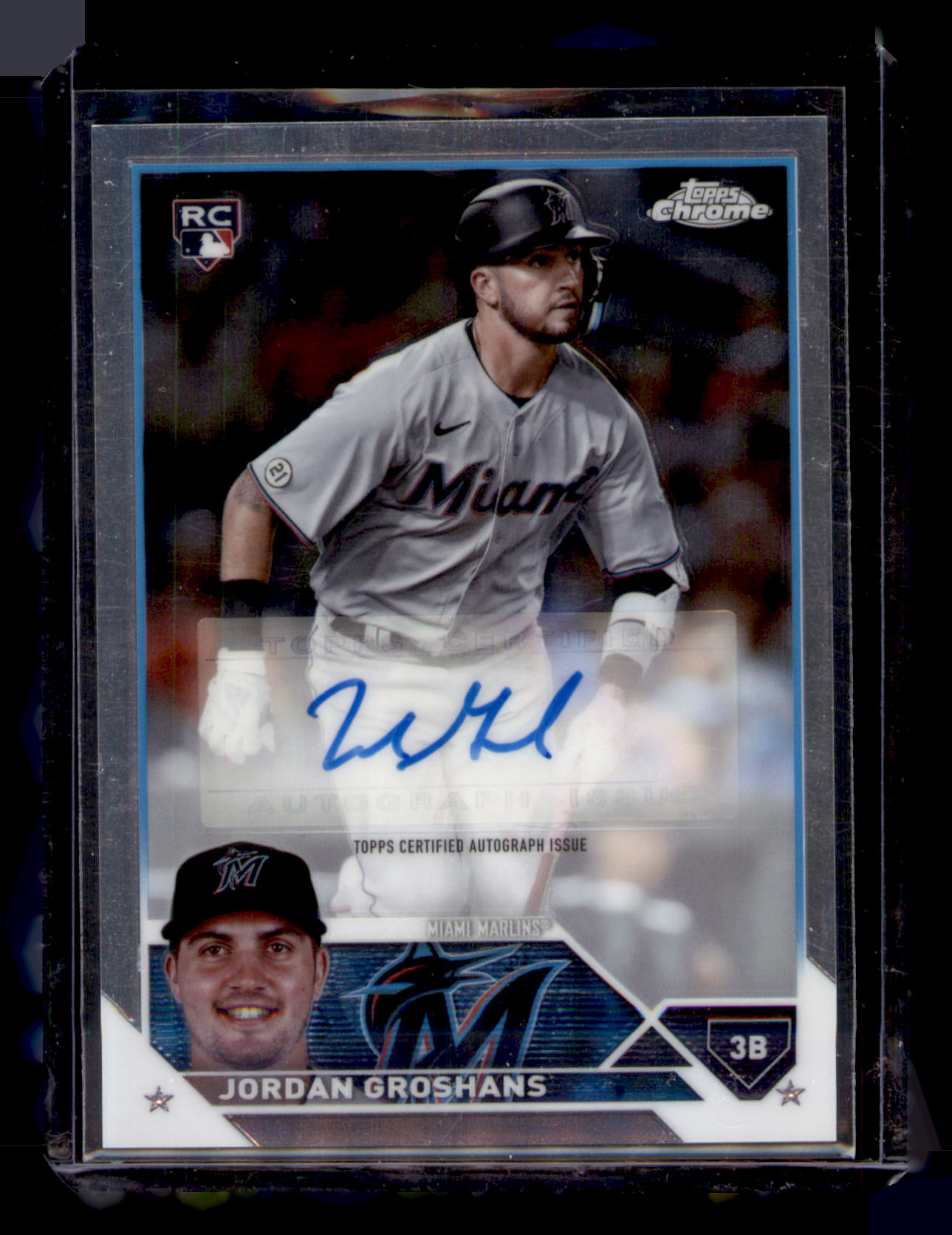 2023 Topps Chrome Jordan Groshans Rookie Auto Autograph RC #AC-JG Marlins