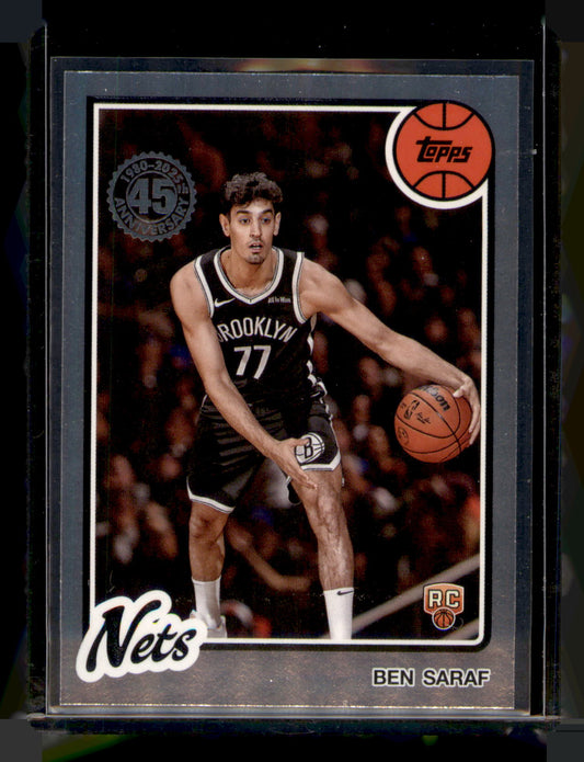 2025 Topps 2025-26 Topps Ben Saraf Card 1980-81 Topps Basketball