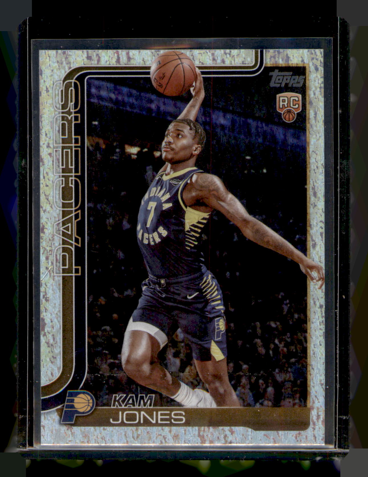 2025-26 Topps Basketball Kam Jones Silver Crackle Prizm RC #239 Pacers Rookie