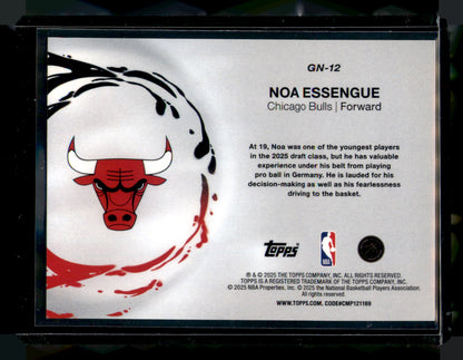 2025 Topps 2025-26 Topps Noa Essengue Card Generation Now