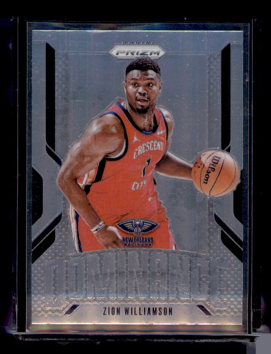 2024-25 Panini Prizm Dominance Zion Williamson Silver Prizm Card #22 Pelicans