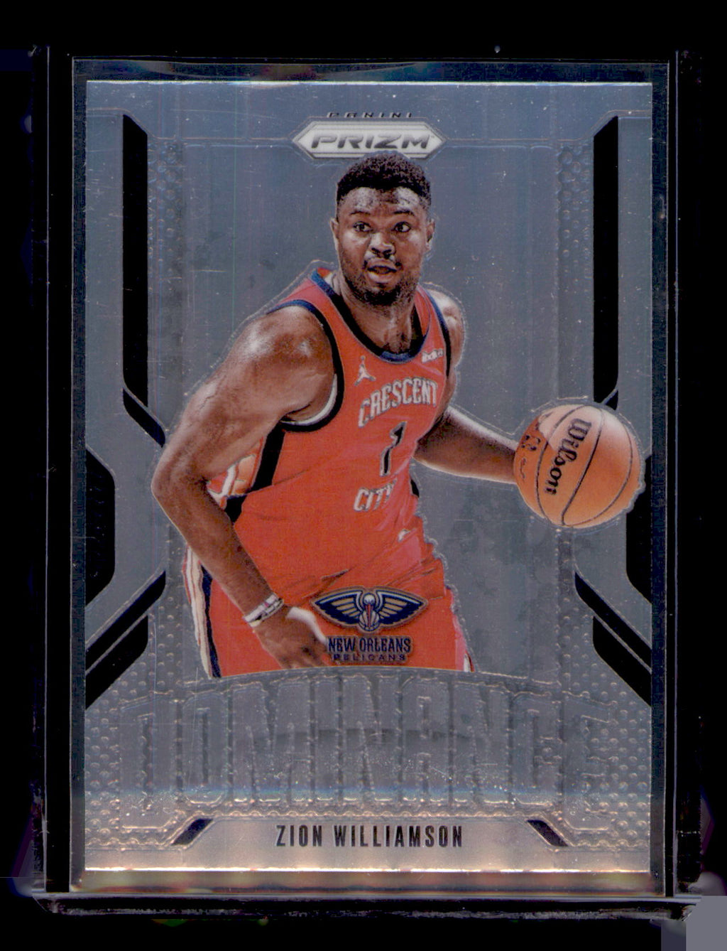 2024-25 Panini Prizm Dominance Zion Williamson Silver Prizm Card #22 Pelicans