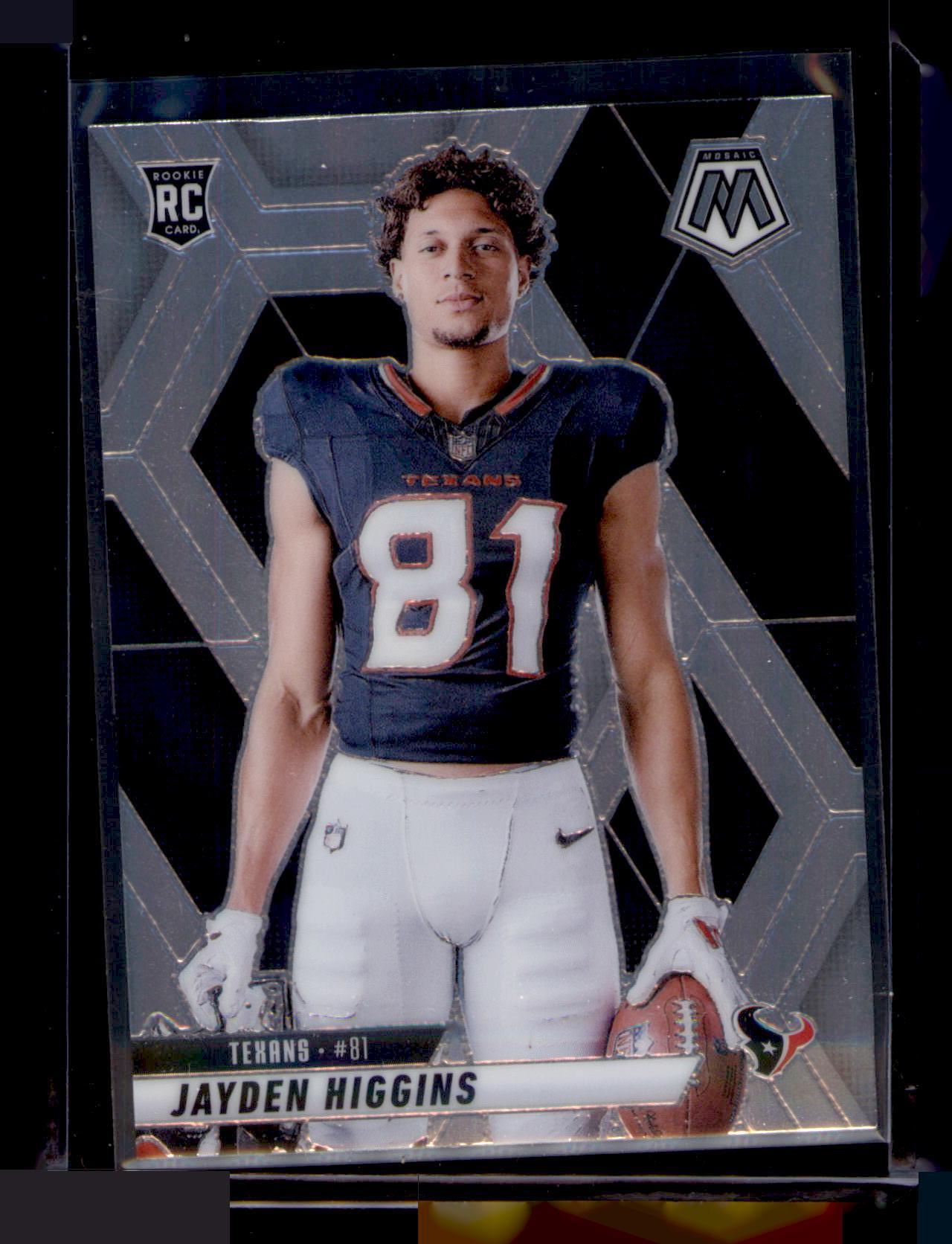 2025 Panini Mosaic Jayden Higgins RC Silver Variation #286 Texans Card