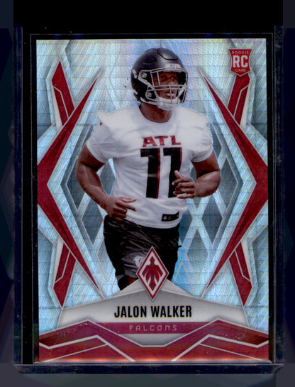 2025 Panini Phoenix Jalon Walker Rookie Card Silver Prizm #193 Falcons Georgia