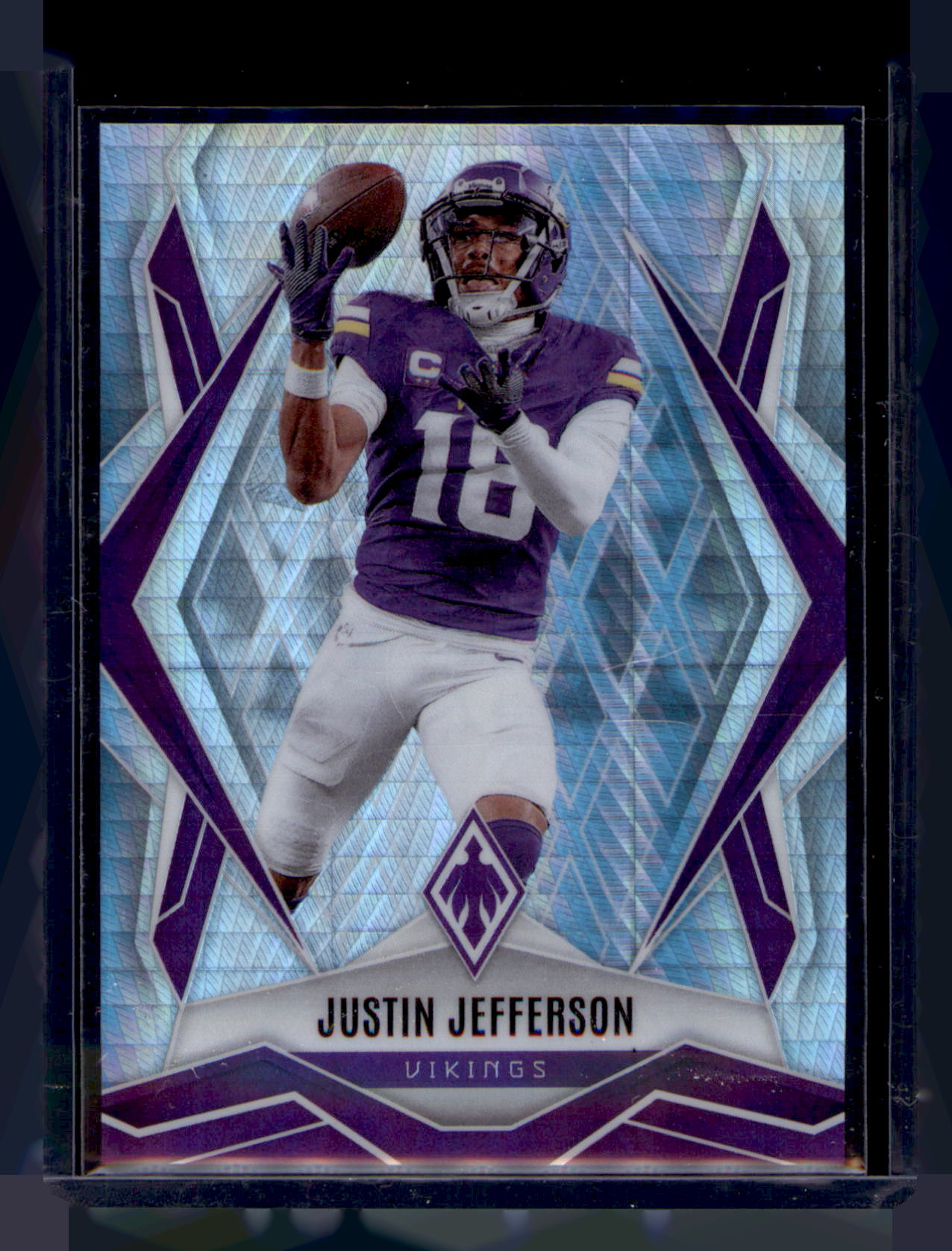 2025 Panini Phoenix Justin Jefferson Silver Holo CARD #135 Vikings