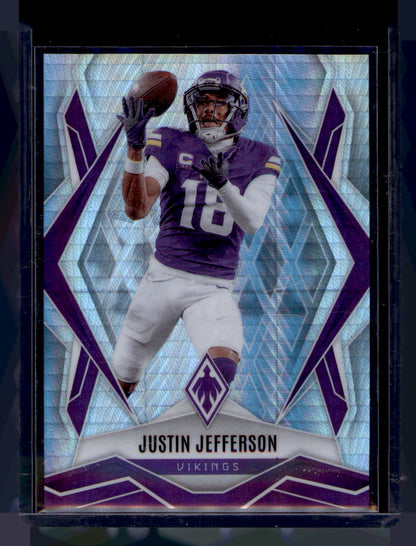 2025 Panini Phoenix Justin Jefferson Silver Holo CARD #135 Vikings