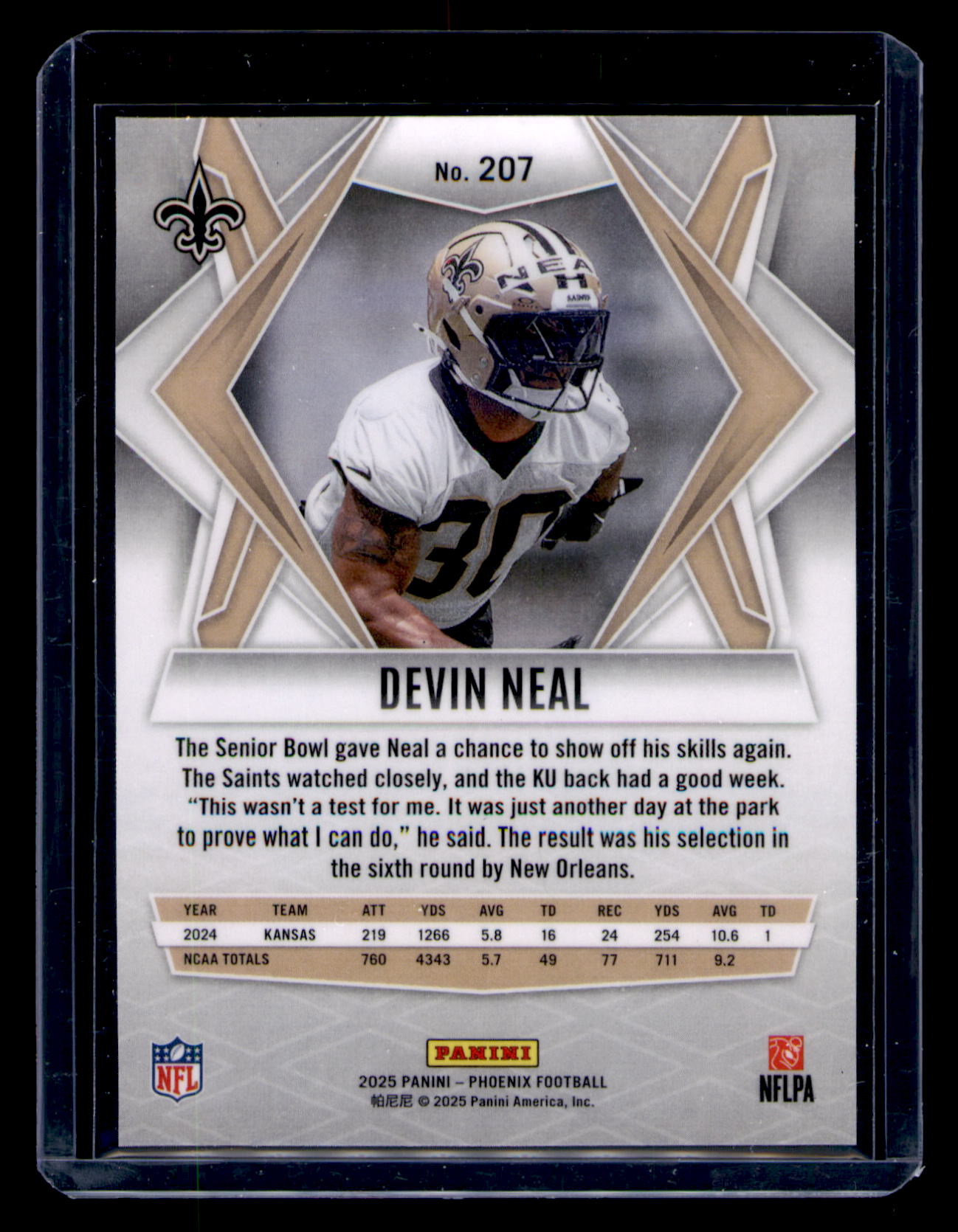 2025 Panini Phoenix #207 Devin Neal Silver Hyper Prizm