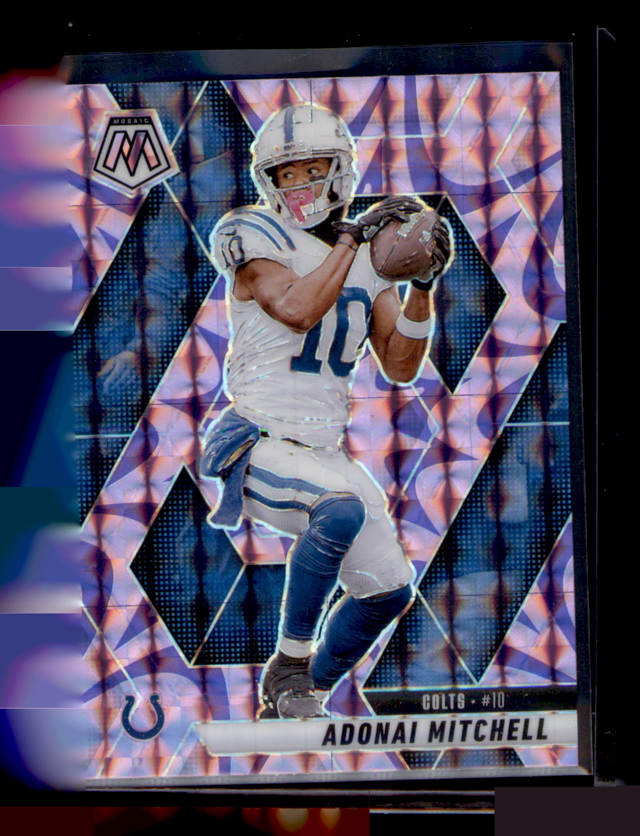 2025 Panini Mosaic Adonai Mitchell Pink Camo  Prizm Refractor #203 Colts CARD