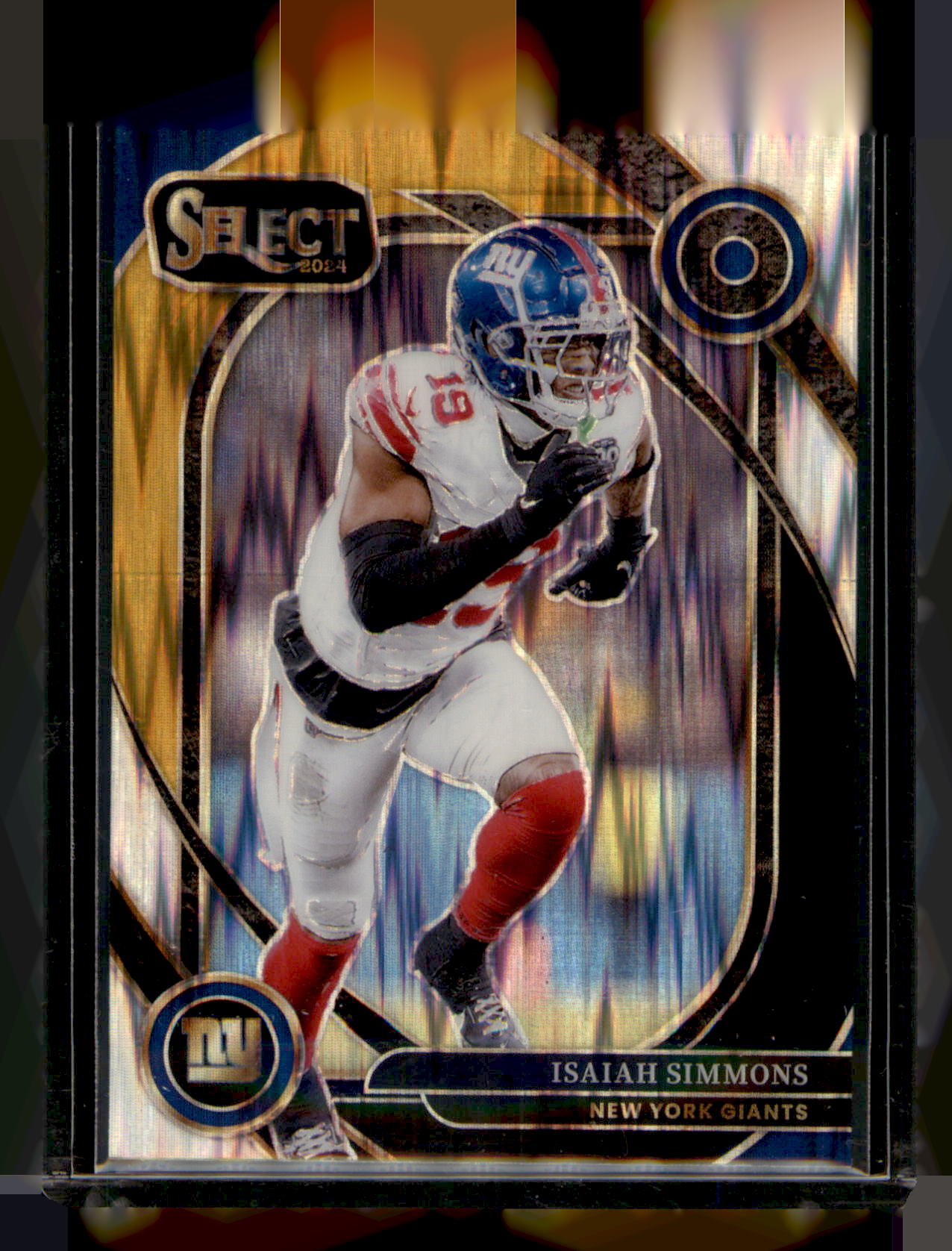 2024 Panini Select Isaiah Simmons Club Level Prizm Refractor #261 NY Giants CARD