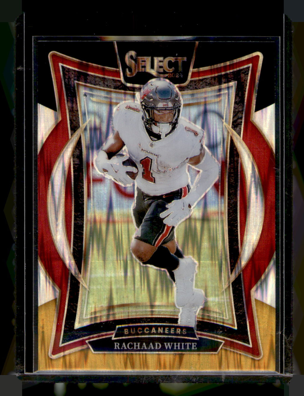 2024 Panini Select #88 Rachaad White Black & Orange Prizm Shock