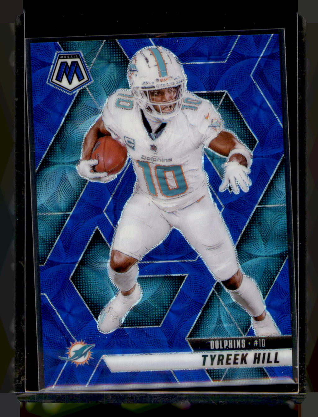 2025 Panini Mosaic Tyreek Hill Blue Mosaic Prizm CARD #112 Dolphins