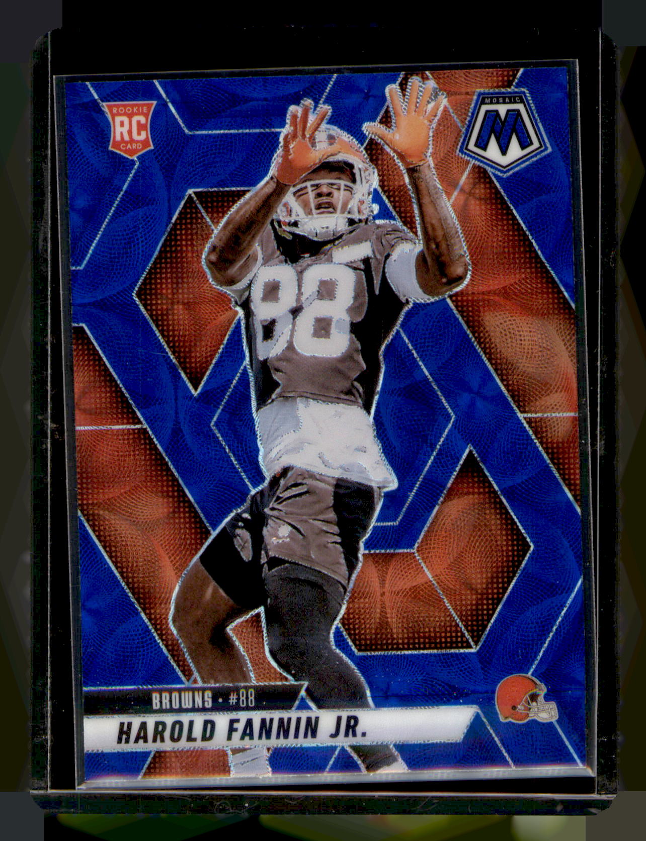 2025 Panini Mosaic Harold Fannin Jr. Blue Genesis Mosaic RC CARD #384 Browns