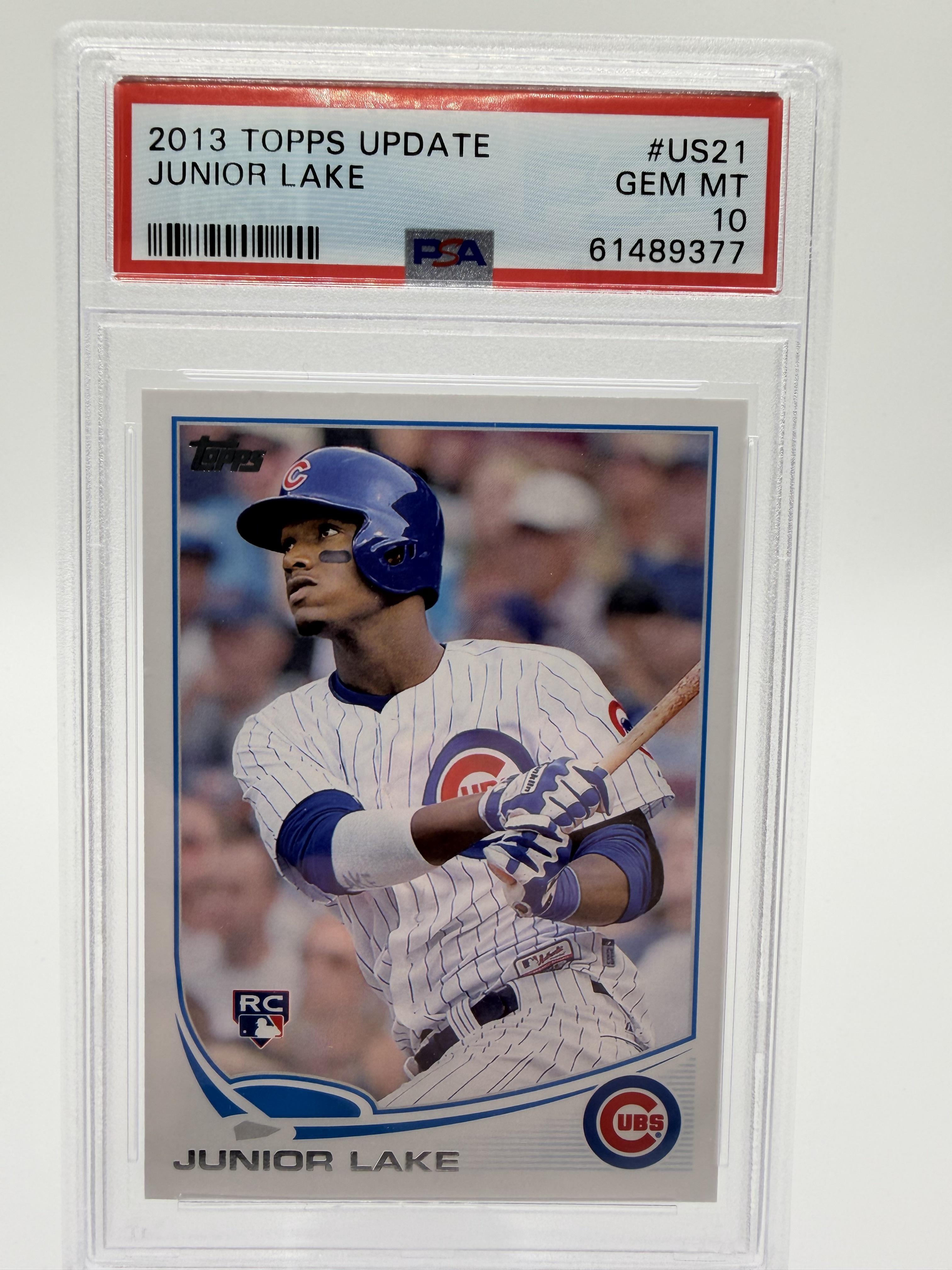 2013 Topps Update Junior Lake #US21 Rookie RC Card PSA 10 GEM MINT Chicago Cubs
