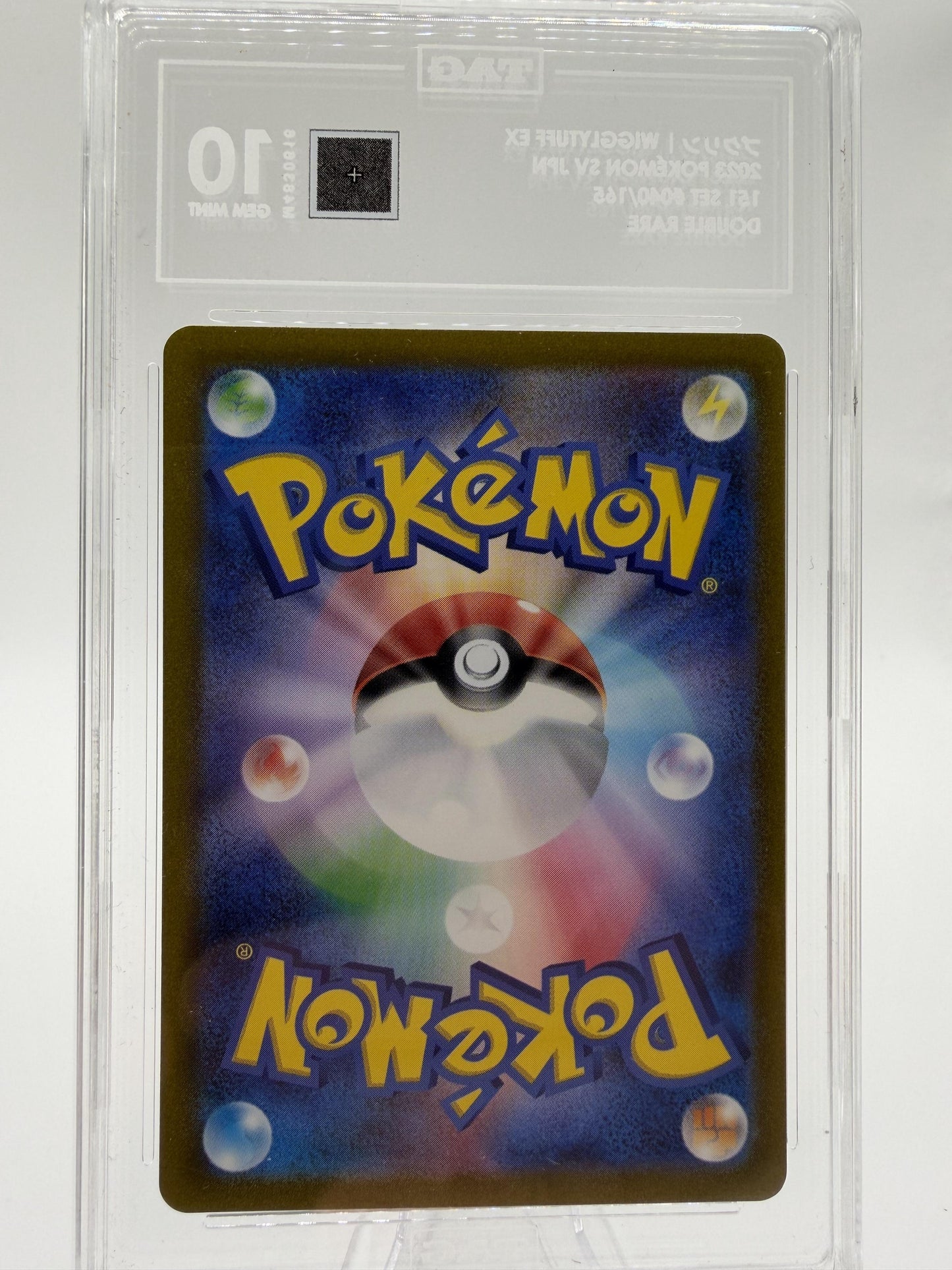 2023 Pokemon Japanese 151 Wigglytuff ex #040 TAG 10 Gem Mint Card RR