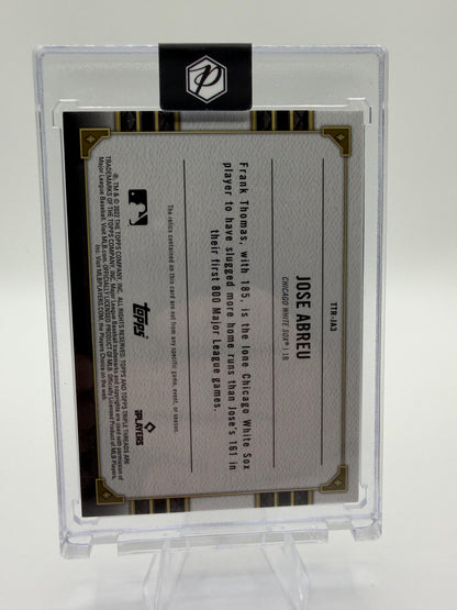 2022 Topps Triple Threads Jose Abreu Frank Thomas Jersey Relic Card /27