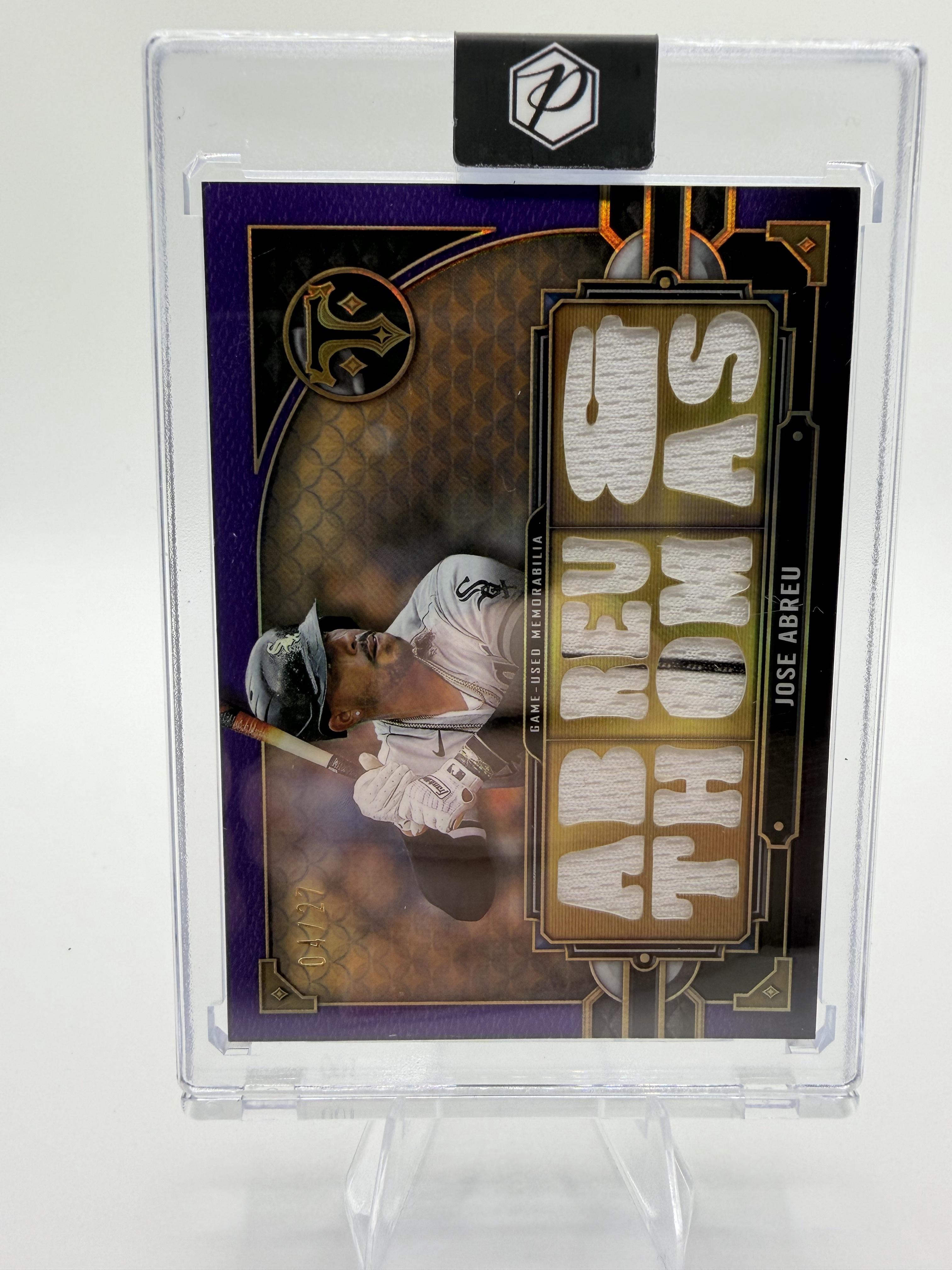 2022 Topps Triple Threads Jose Abreu Frank Thomas Jersey Relic Card /27