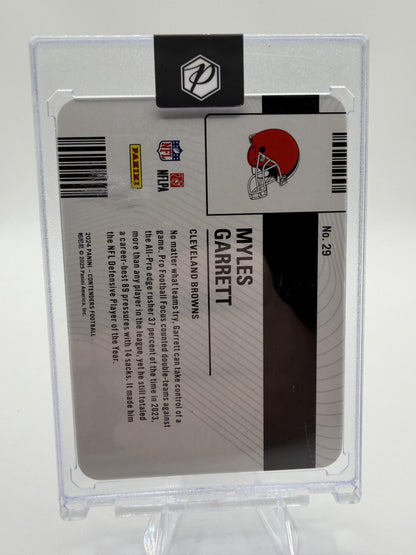2024 Panini Contenders Myles Garrett License To Dominate SSP Insert Card