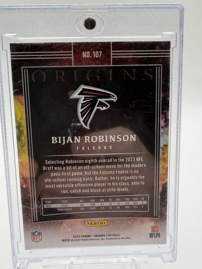 2023 Panini Origins Bijan Robinson Falcons RC Rookie Card #107