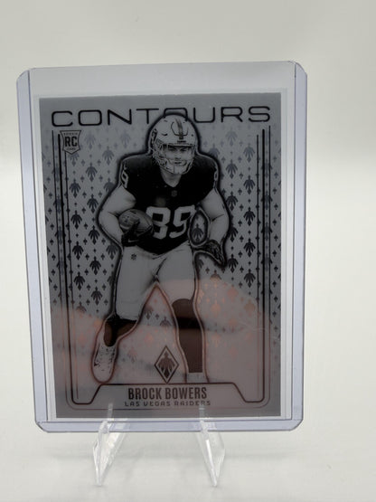 2024 Panini Phoenix Brock Bowers Contours Rookie Card #CON-BBS Raiders