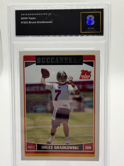 2006 Topps Bruce Gradkowski Rookie Card #321 Buccaneers AG 8 NEAR MINT