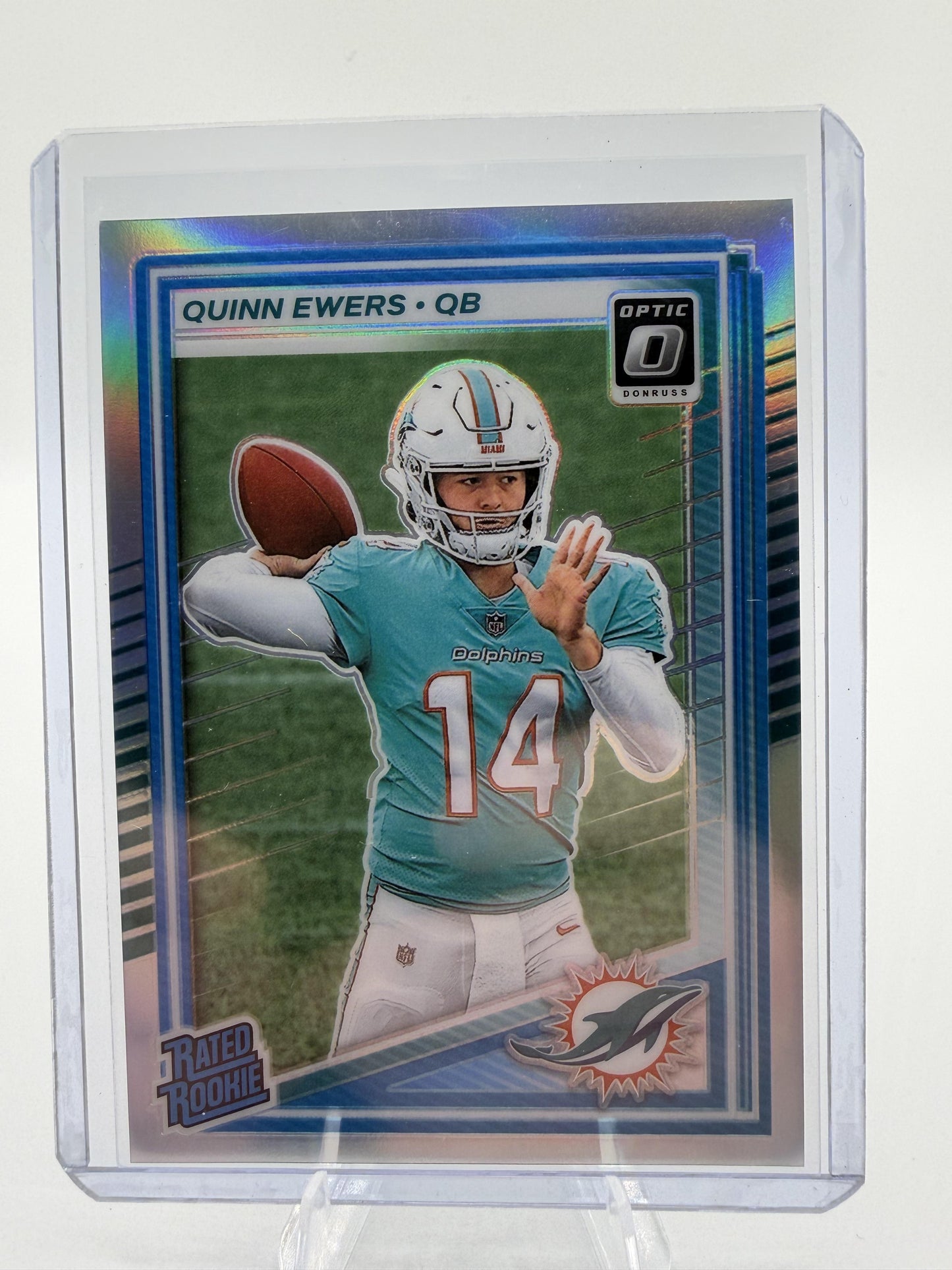 2025 Panini Donruss Optic Quinn Ewers Card Rookie Silver Prizm / Holo Rookie
